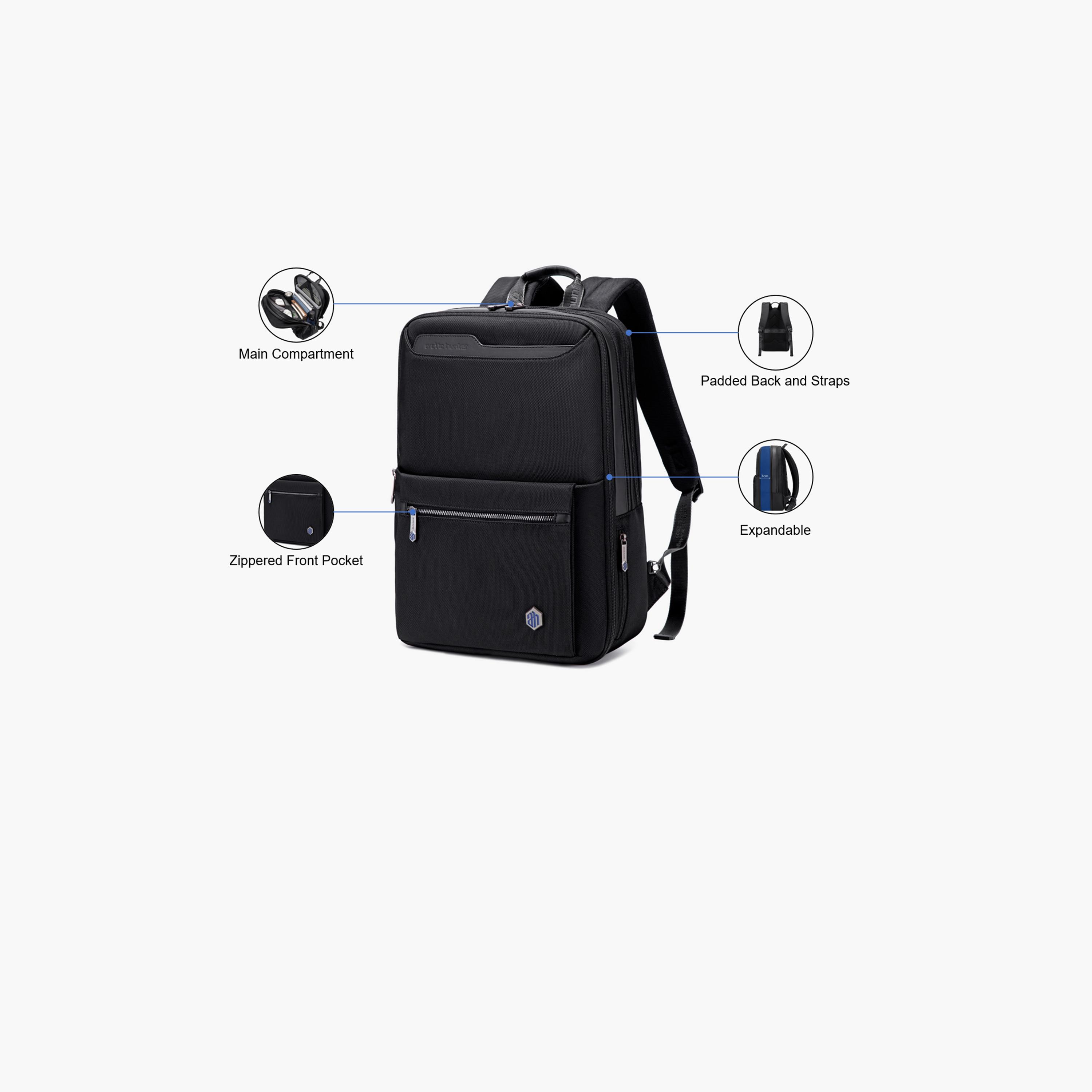 Arctic Hunter 17.5 Inches Laptop Bag Polyester Blend with Built-in USB Port | B00410-school-bagsandbackpacks-backpacks-image-3