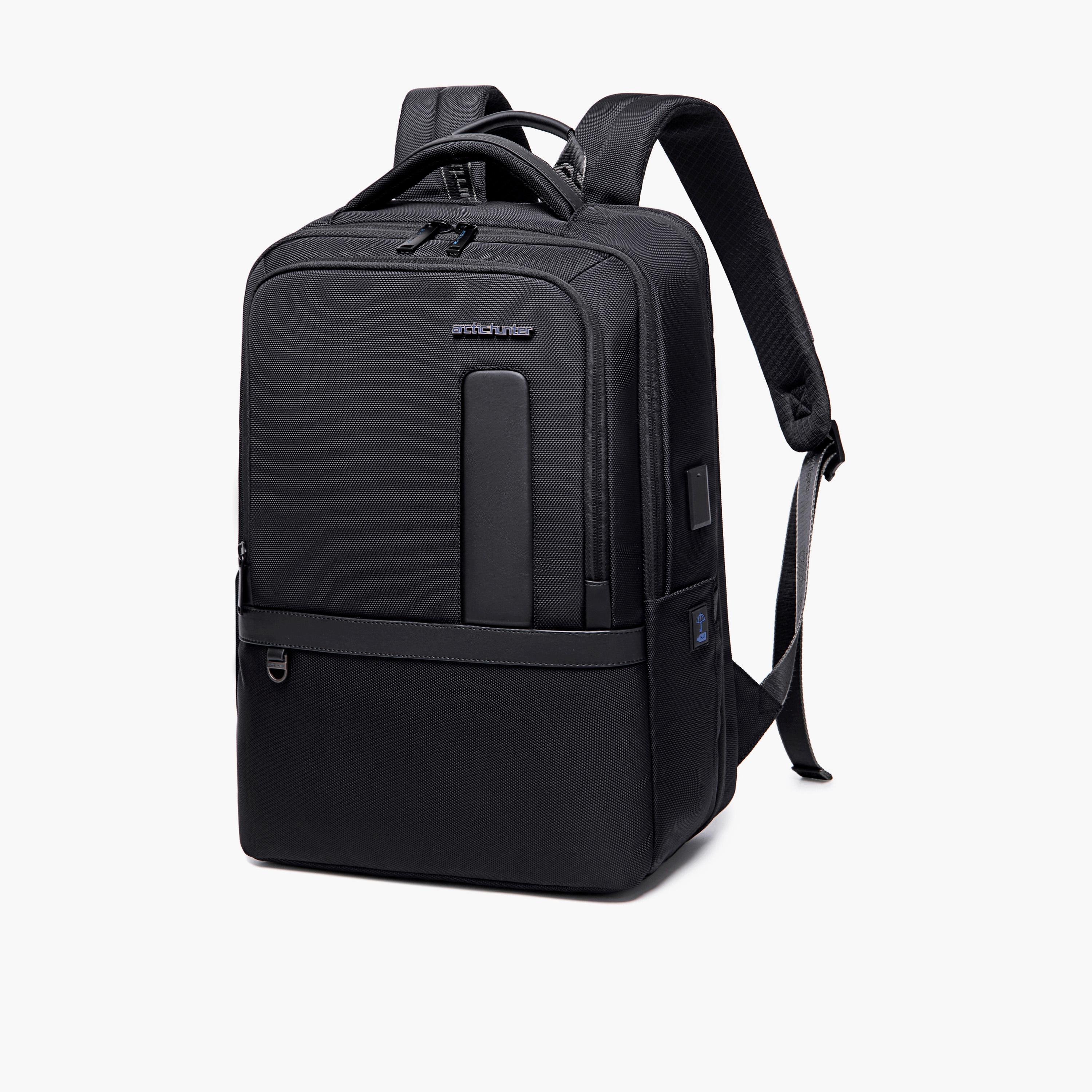 Arctic Hunter 17.3 Inches Laptop Bag Polyester Blend with Built-in USB Port | B00490-travel-luggagesandbags-backpacks-image-1