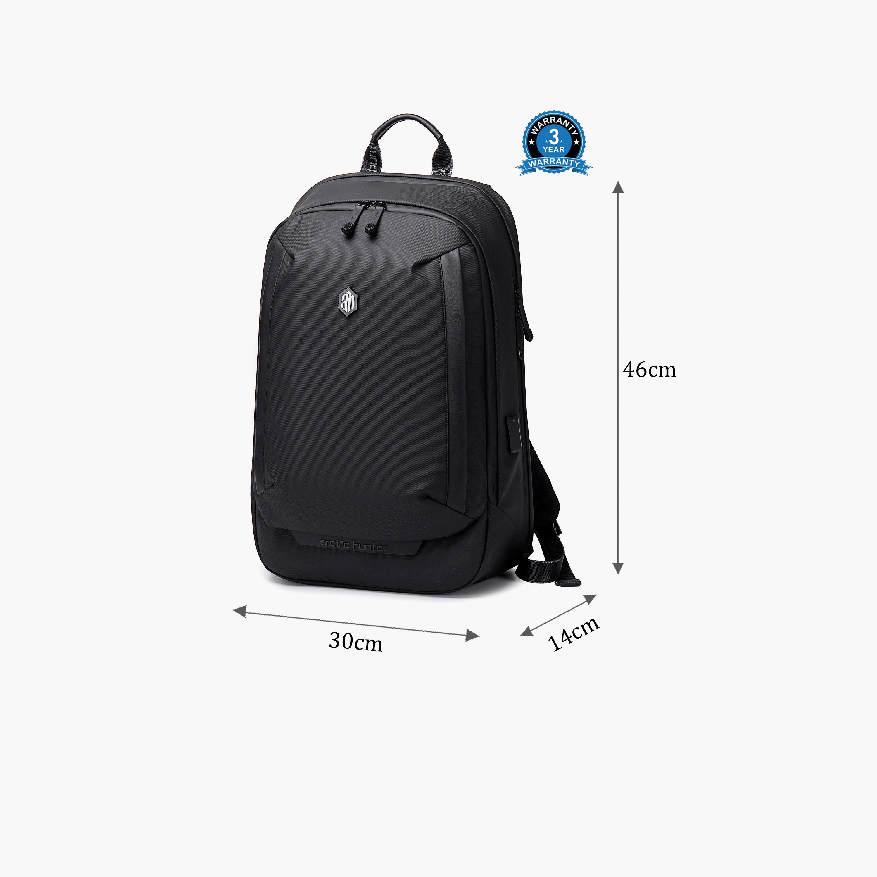 اركتيك هنتر- شنطة كمبيوتر محمول مقاس 18 إنش بوليستر مع منفذ USB مدمج | B00443-school-bagsandbackpacks-backpacks-image-2