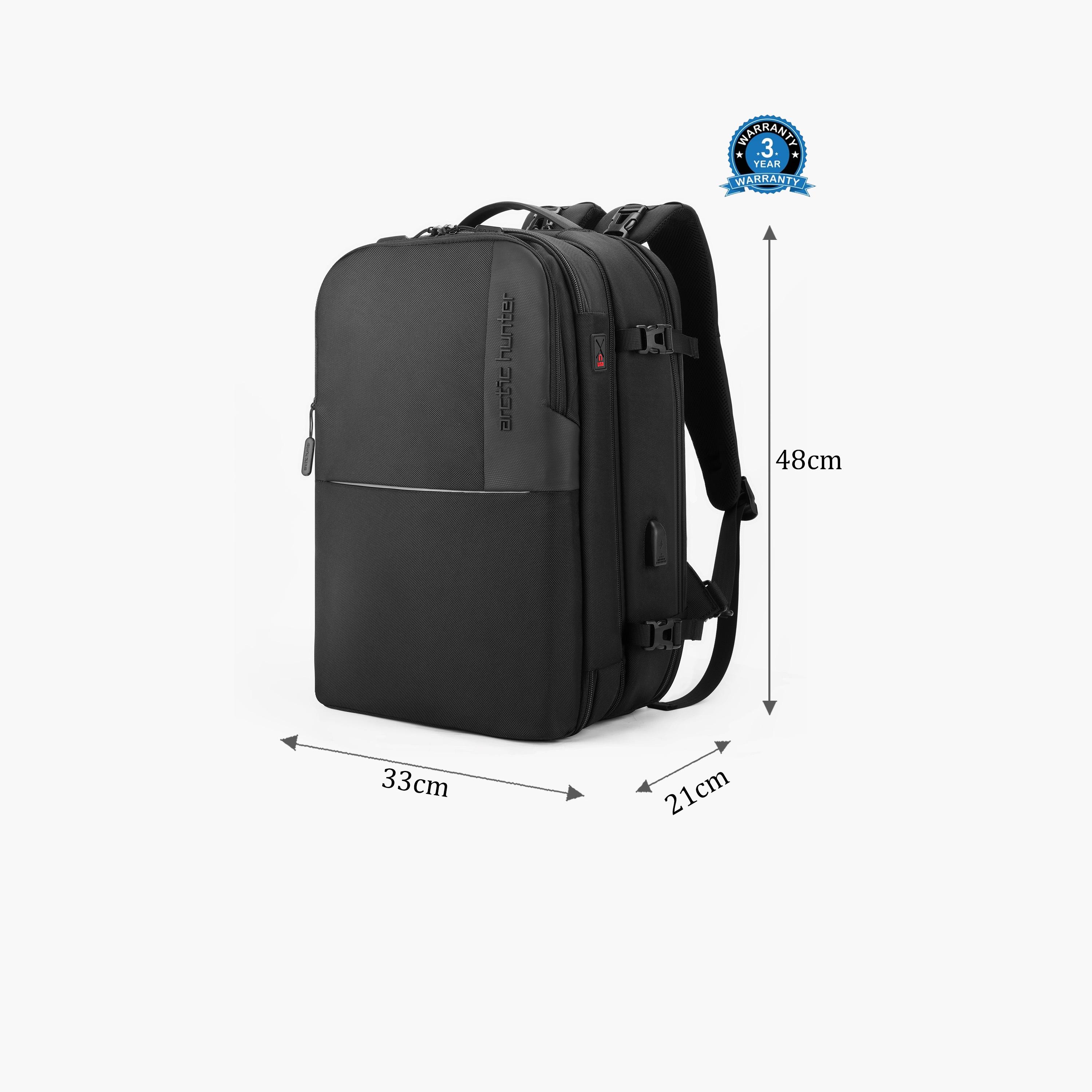 Arctic Hunter 19 Inches Laptop Bag Polyester with Built-in USB/Headphone Port | B00382-travel-luggagesandbags-backpacks-image-2
