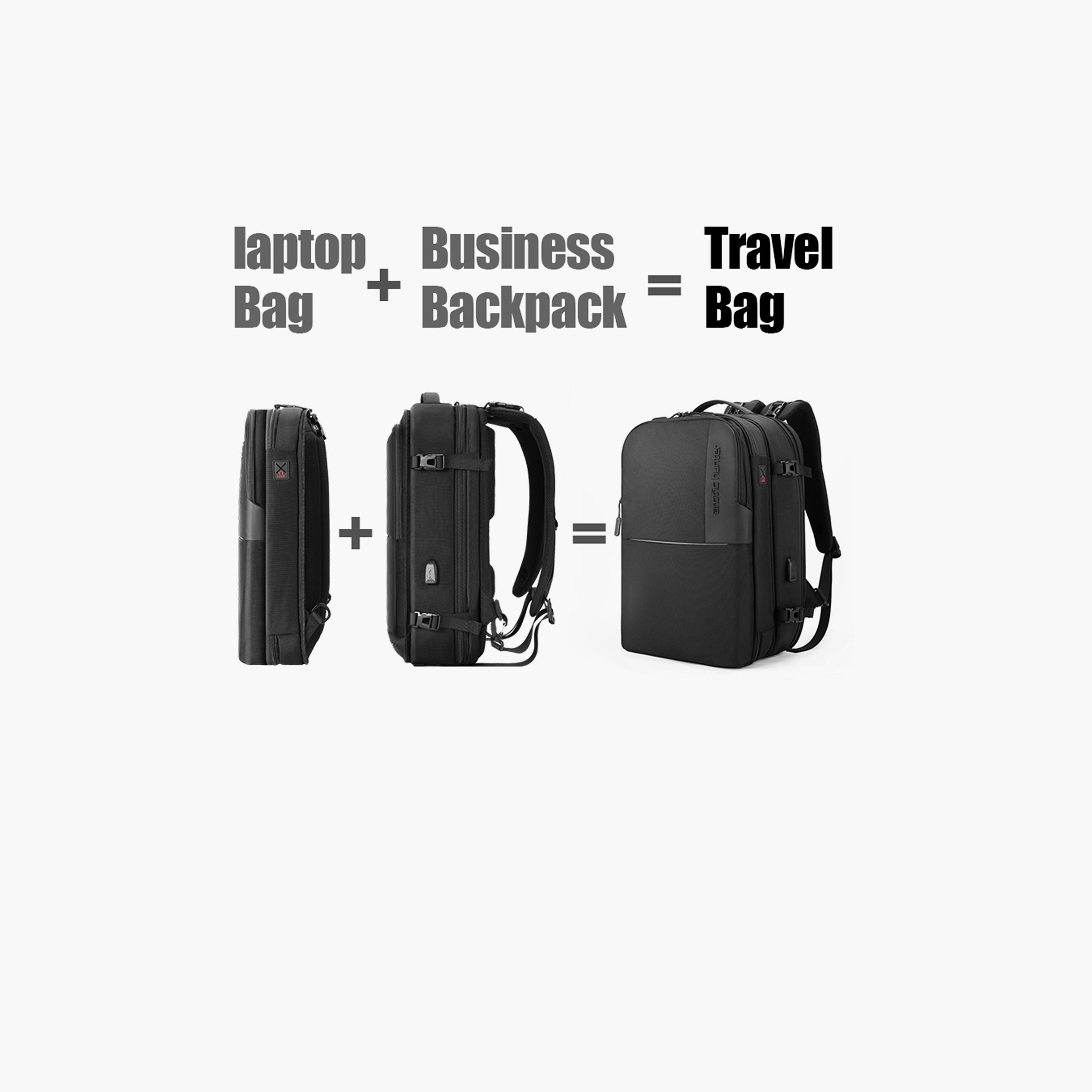 Arctic Hunter 19 Inches Laptop Bag Polyester with Built-in USB/Headphone Port | B00382-travel-luggagesandbags-backpacks-image-4