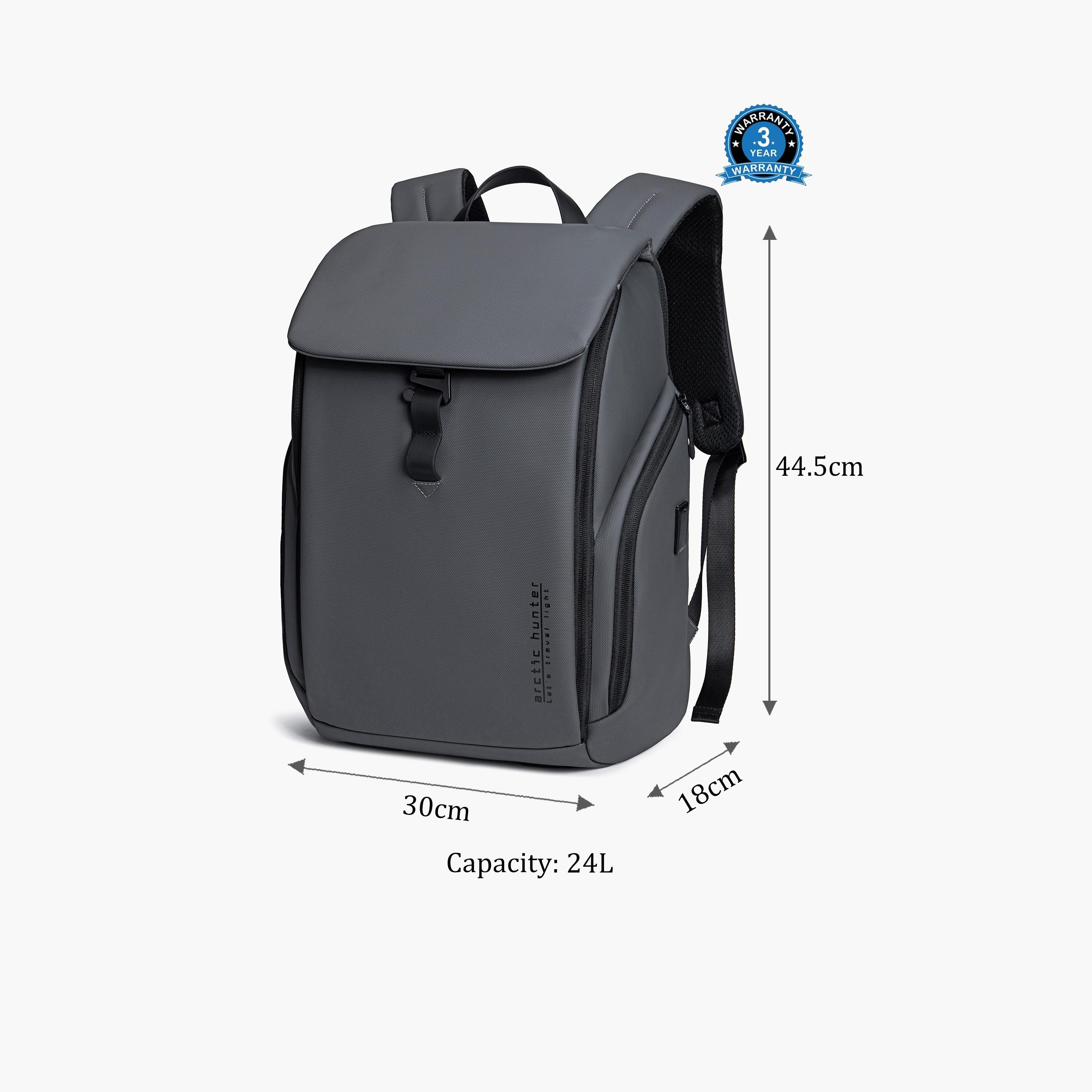 Arctic Hunter 24L | 17.5 Inches Laptop Bag Polyester Blend with Built-in USB/Headphone Port | B00558-travel-luggagesandbags-backpacks-image-2