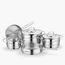 Korkmaz Astron 8-Piece Stainless Steel Induction Base Cookware Set-InfluencerCodes_Ramadan26_All_20012026-image-1