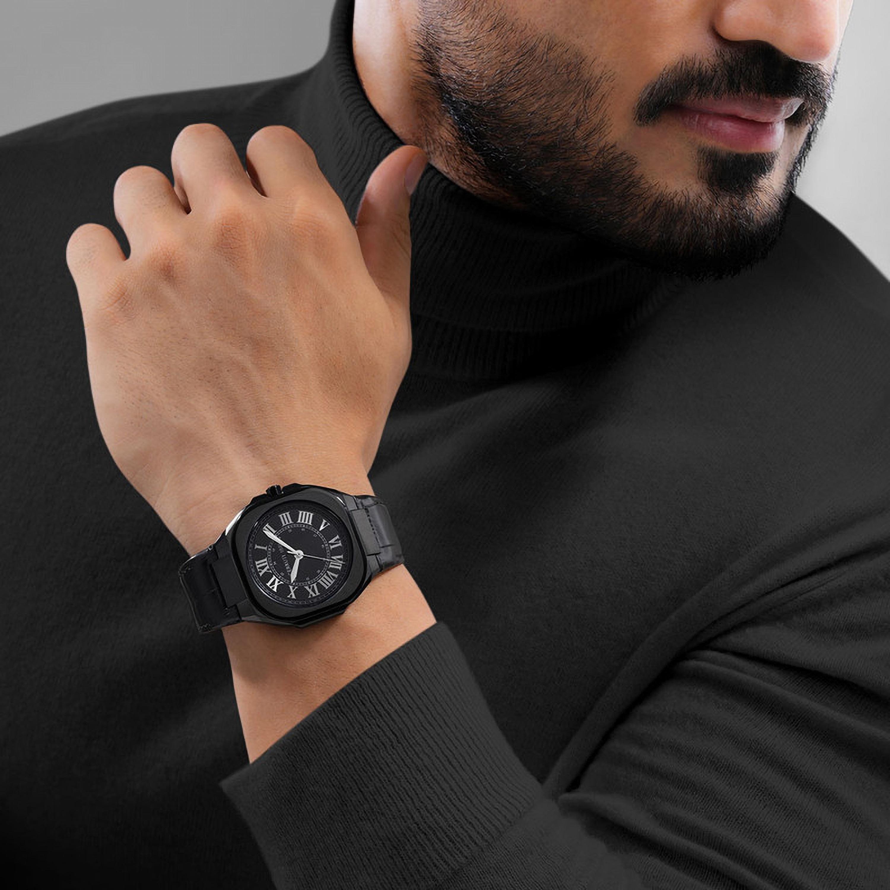 ساعة للرجال 50 ملم أنالوج جلد أسود من شيروتي 1881 | CIWGA0050102-men-watchesandjewellery-watches-image-5