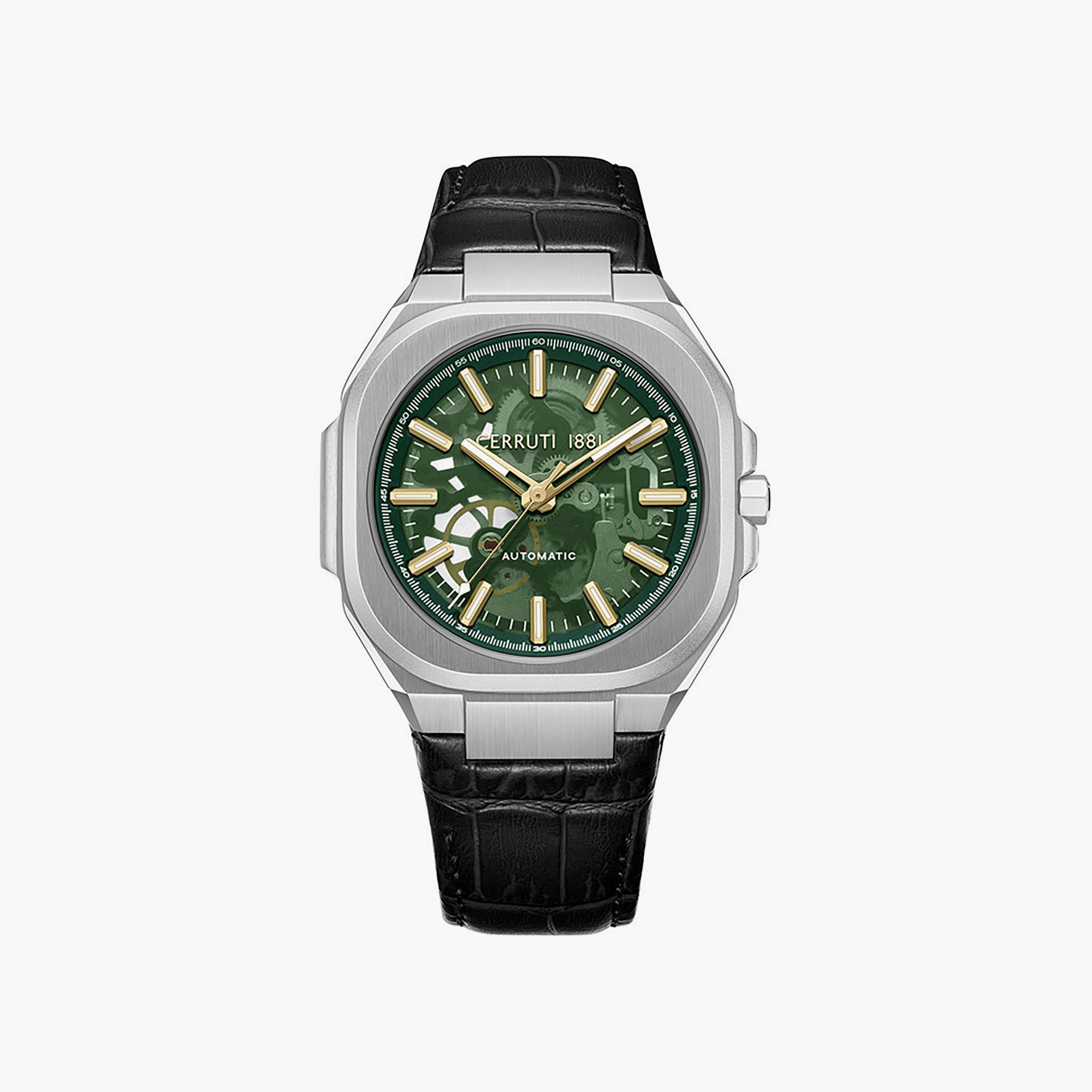 ساعة للرجال 50 ملم أوتوماتيكية جلد أسود من شيروتي 1881 | CIWGE0050204-men-watchesandjewellery-watches-image-1