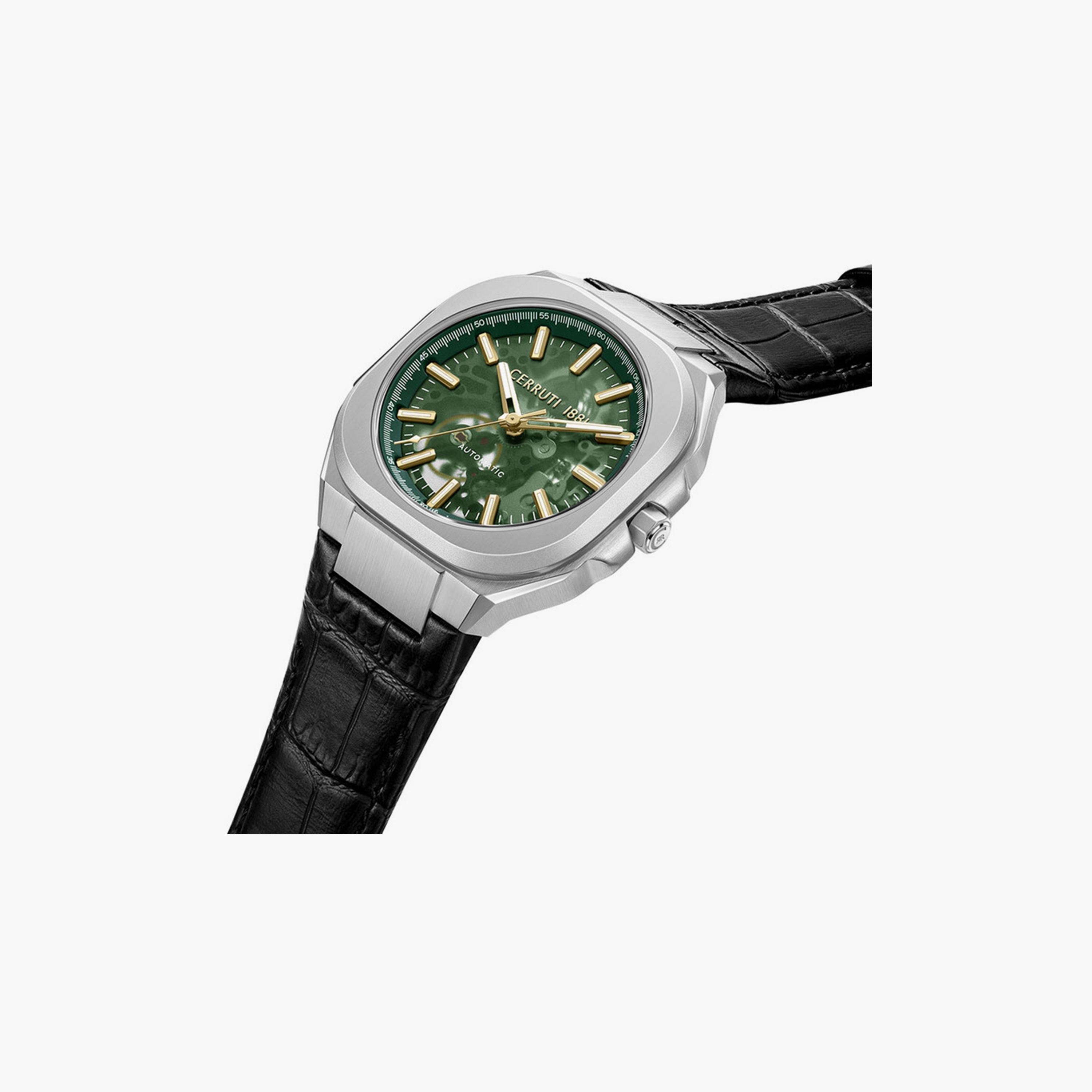 ساعة للرجال 50 ملم أوتوماتيكية جلد أسود من شيروتي 1881 | CIWGE0050204-men-watchesandjewellery-watches-image-2