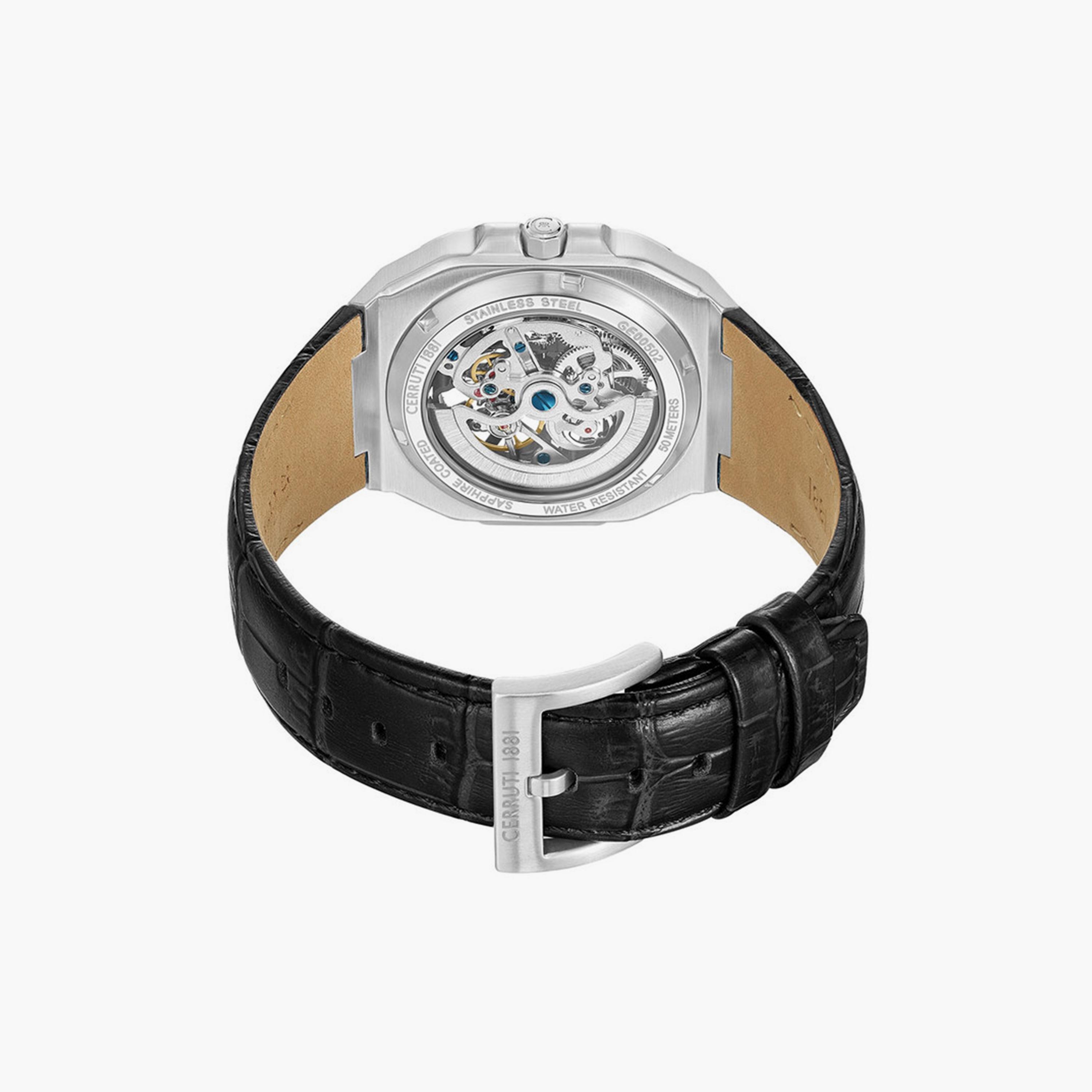 ساعة للرجال 50 ملم أوتوماتيكية جلد أسود من شيروتي 1881 | CIWGE0050204-men-watchesandjewellery-watches-image-3