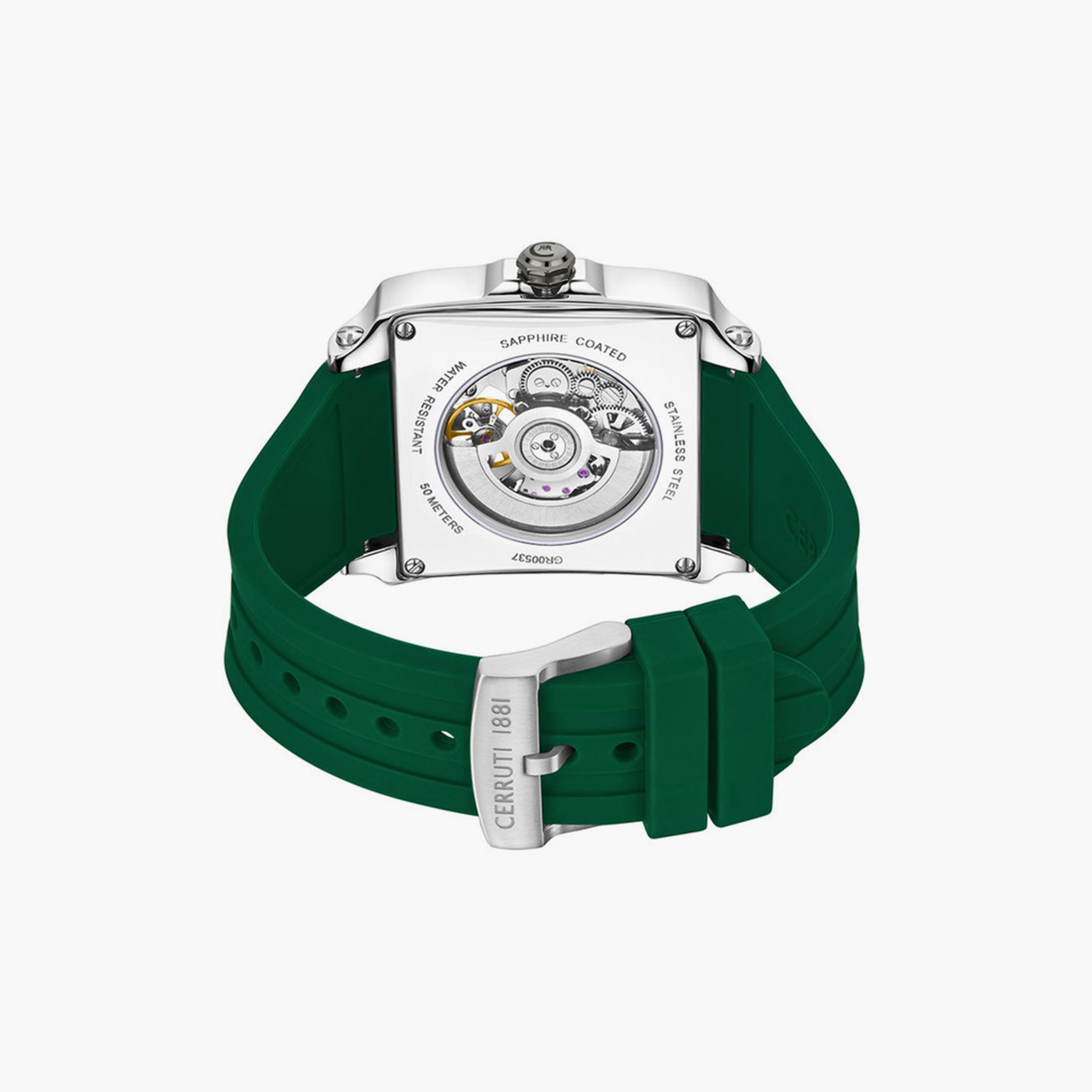 ساعة للرجال 58 ملم أوتوماتيكية سيليكون أخضر من شيروتي 1881 | CIWGR0053702-men-watchesandjewellery-watches-image-3