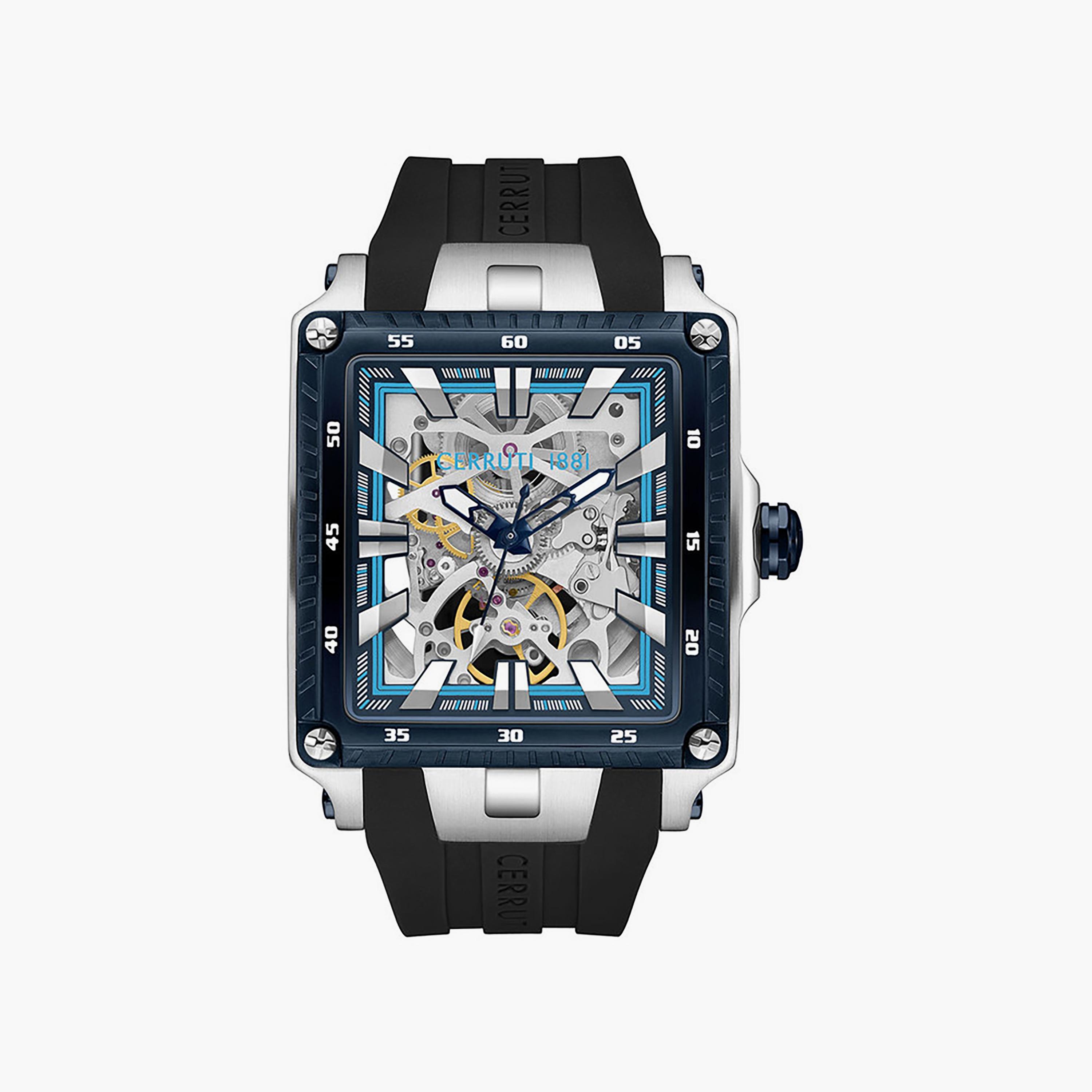 ساعة للرجال 58 ملم أوتوماتيكية سيليكون أسود من شيروتي 1881| CIWGR0053703-men-watchesandjewellery-watches-image-1