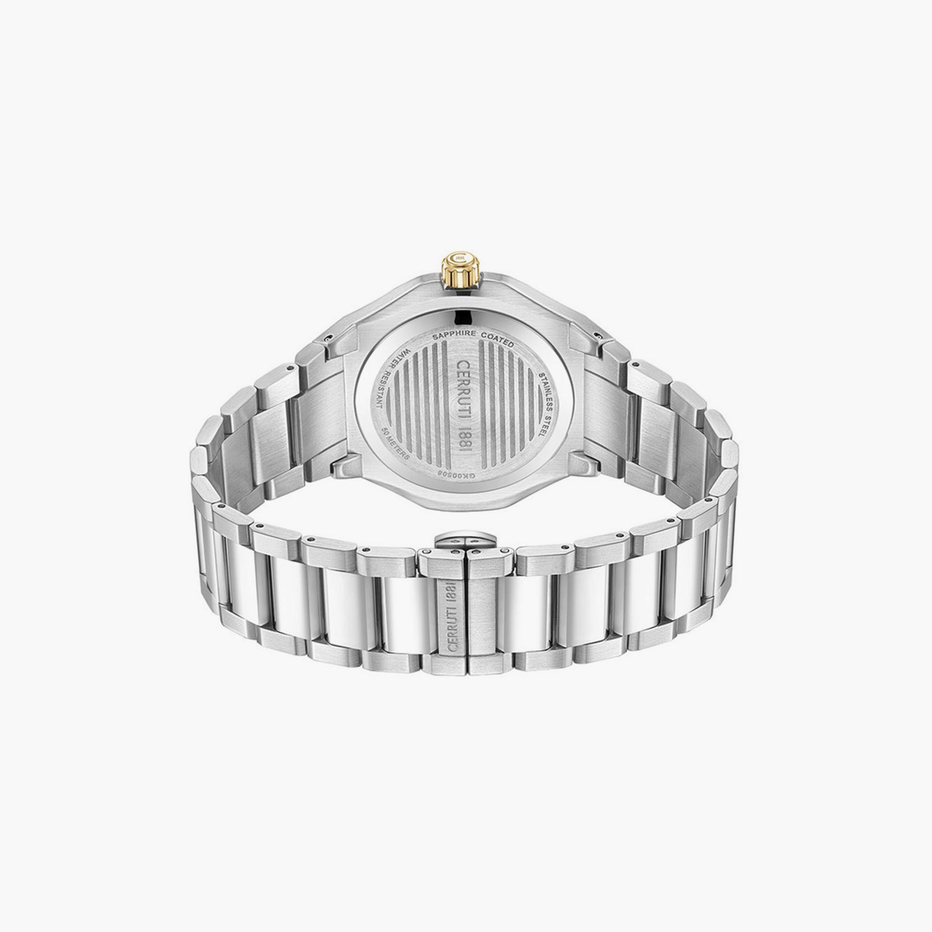 ساعة للرجال 52 ملم أنالوج ستانلس ستيل فضي من شيروتي 1881 | CIWGK0050802-men-watchesandjewellery-watches-image-3