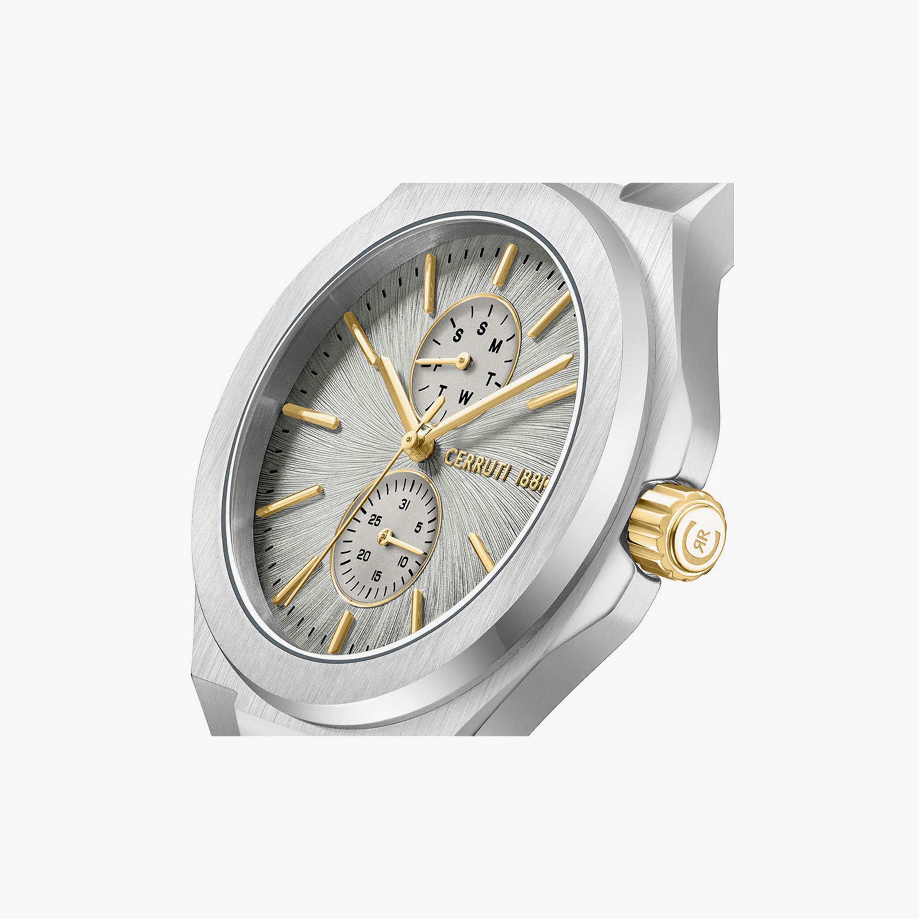ساعة للرجال 52 ملم أنالوج ستانلس ستيل فضي من شيروتي 1881 | CIWGK0050802-men-watchesandjewellery-watches-image-4
