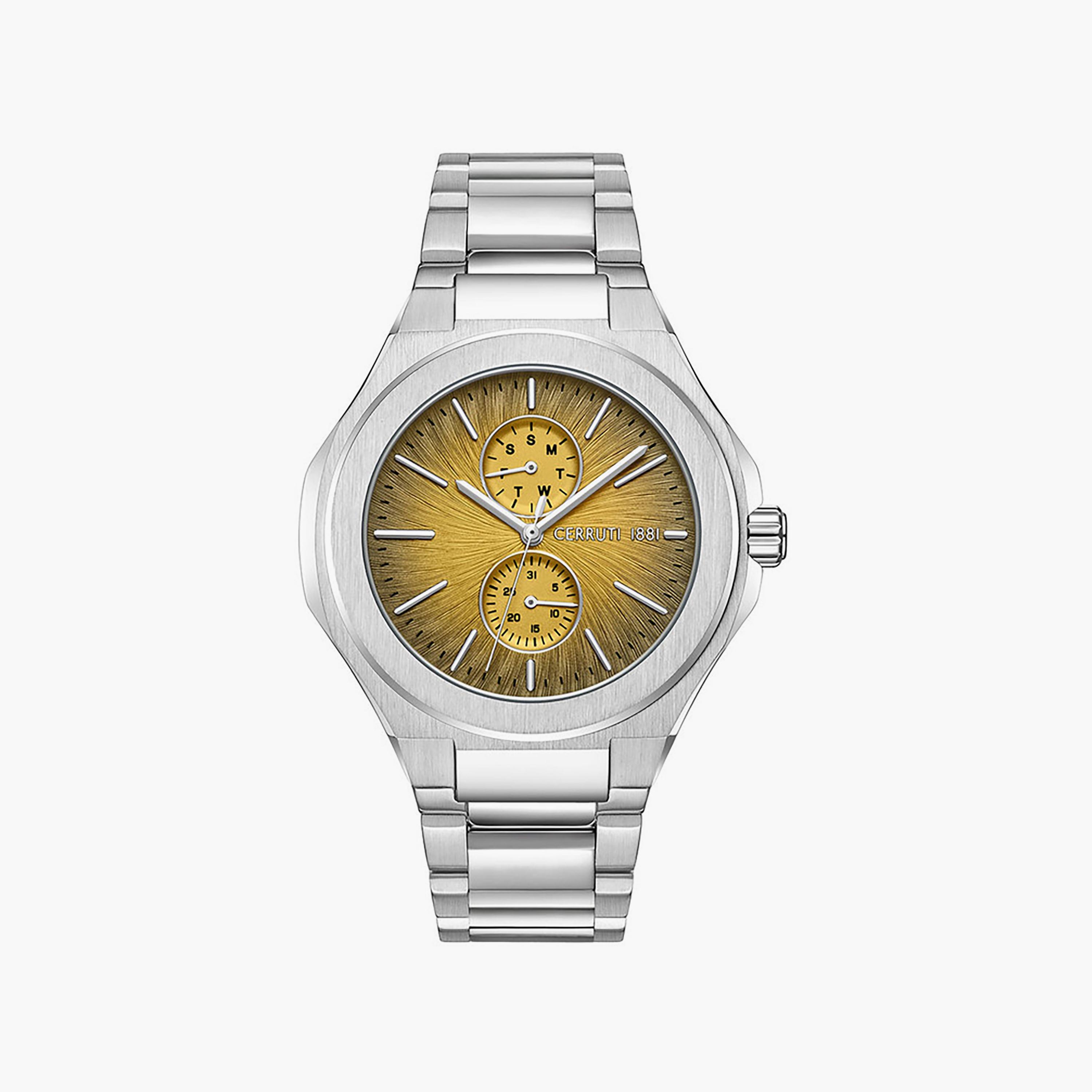 Cerruti 1881 Men's 52 MM Silver Analog Stainless Steel Watch | CIWGK0050803-men-watchesandjewellery-watches-image-1