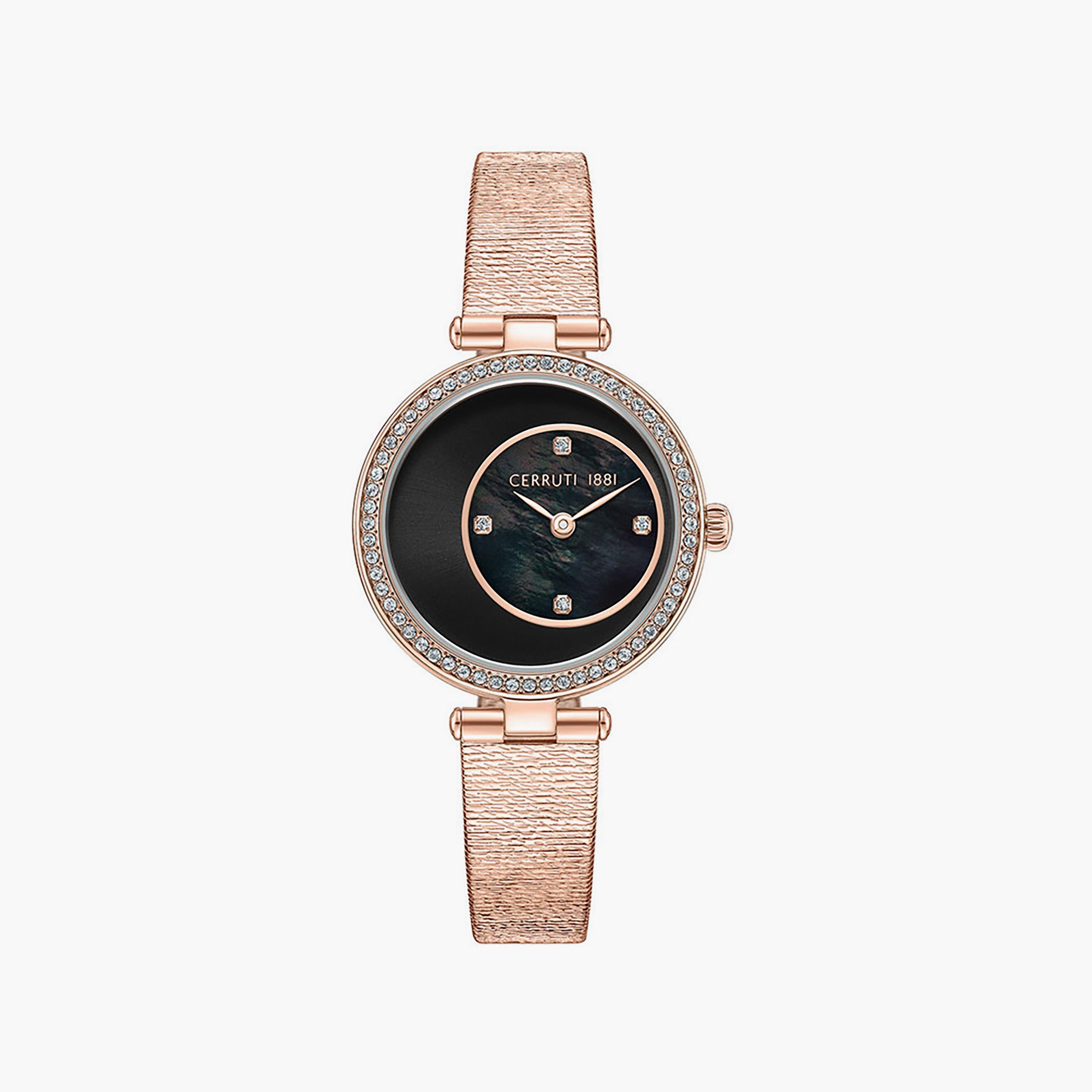 ساعة للسيدات 30 ملم أنالوج ستانلس ستيل ذهبي وردي من شيروتي 1881 | CIWLG0052102-women-watchesandjewellery-watches-image-1