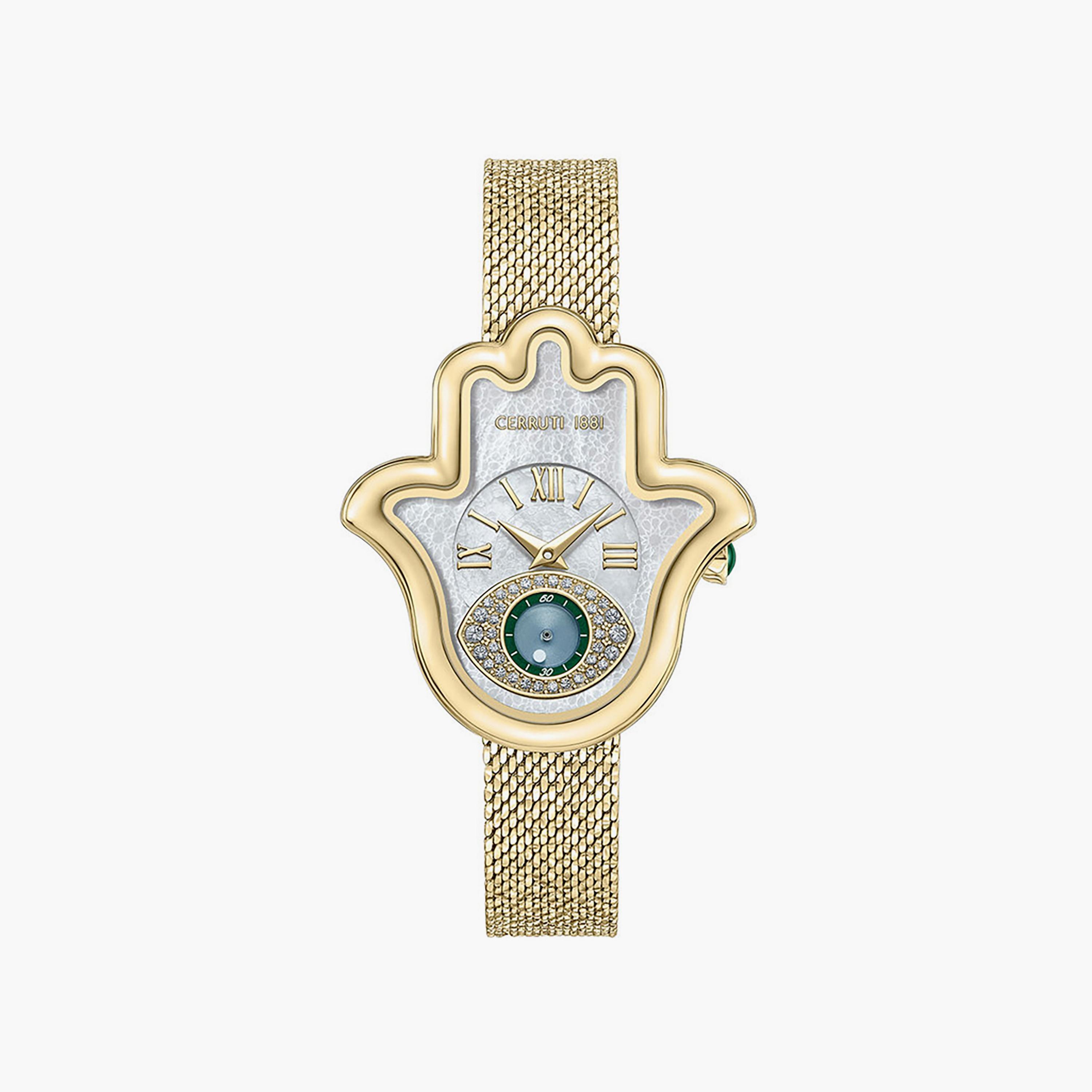 ساعة للسيدات 38 ملم أنالوج ستانلس ستيل ذهبي من شيروتي 1881| CIWLK0052301-women-watchesandjewellery-watches-image-1