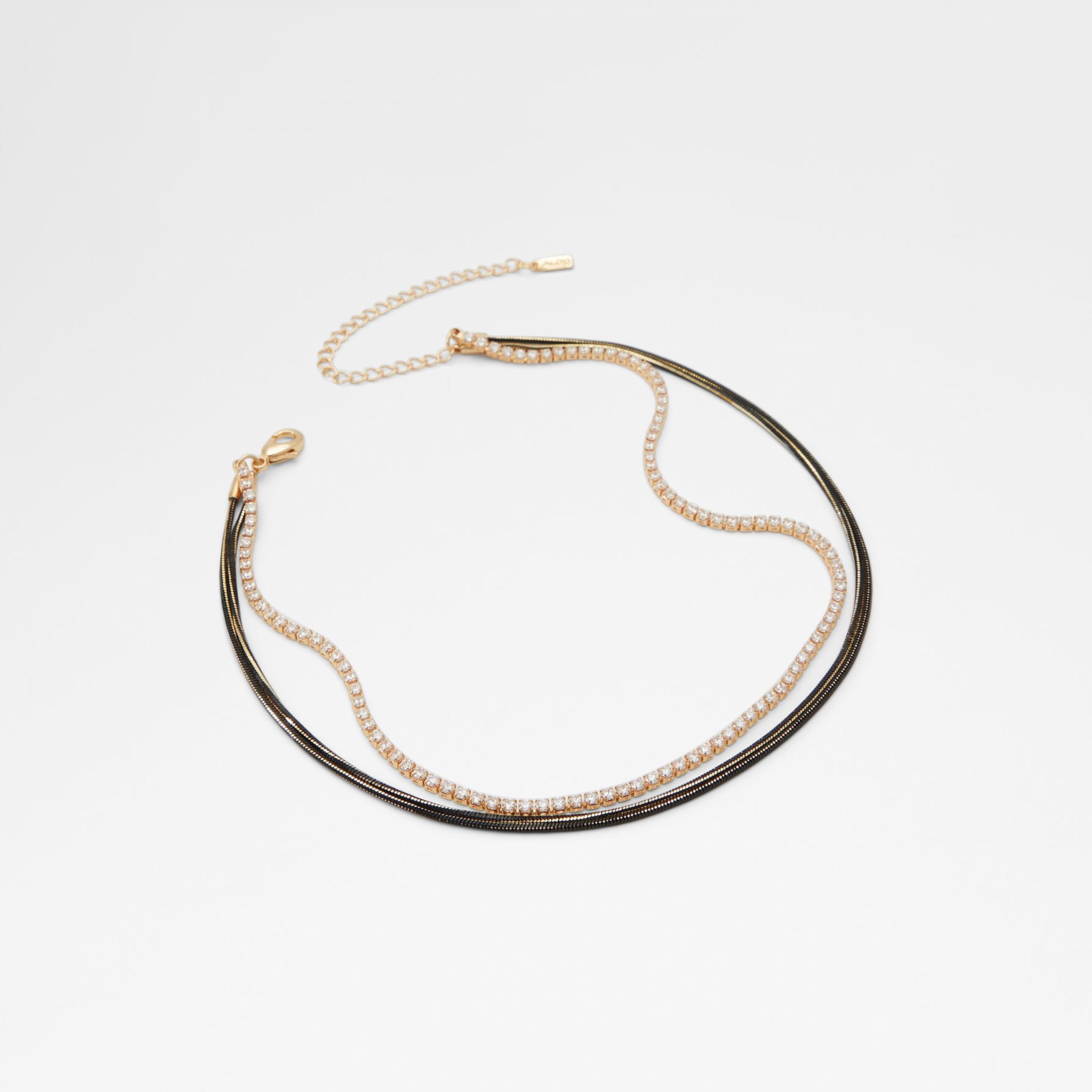 Aldo Galine Women's Gold & Black Embellished Choker One Size | 23GALINE-women-watchesandjewellery-jewellery-necklacesandpendants-image-1