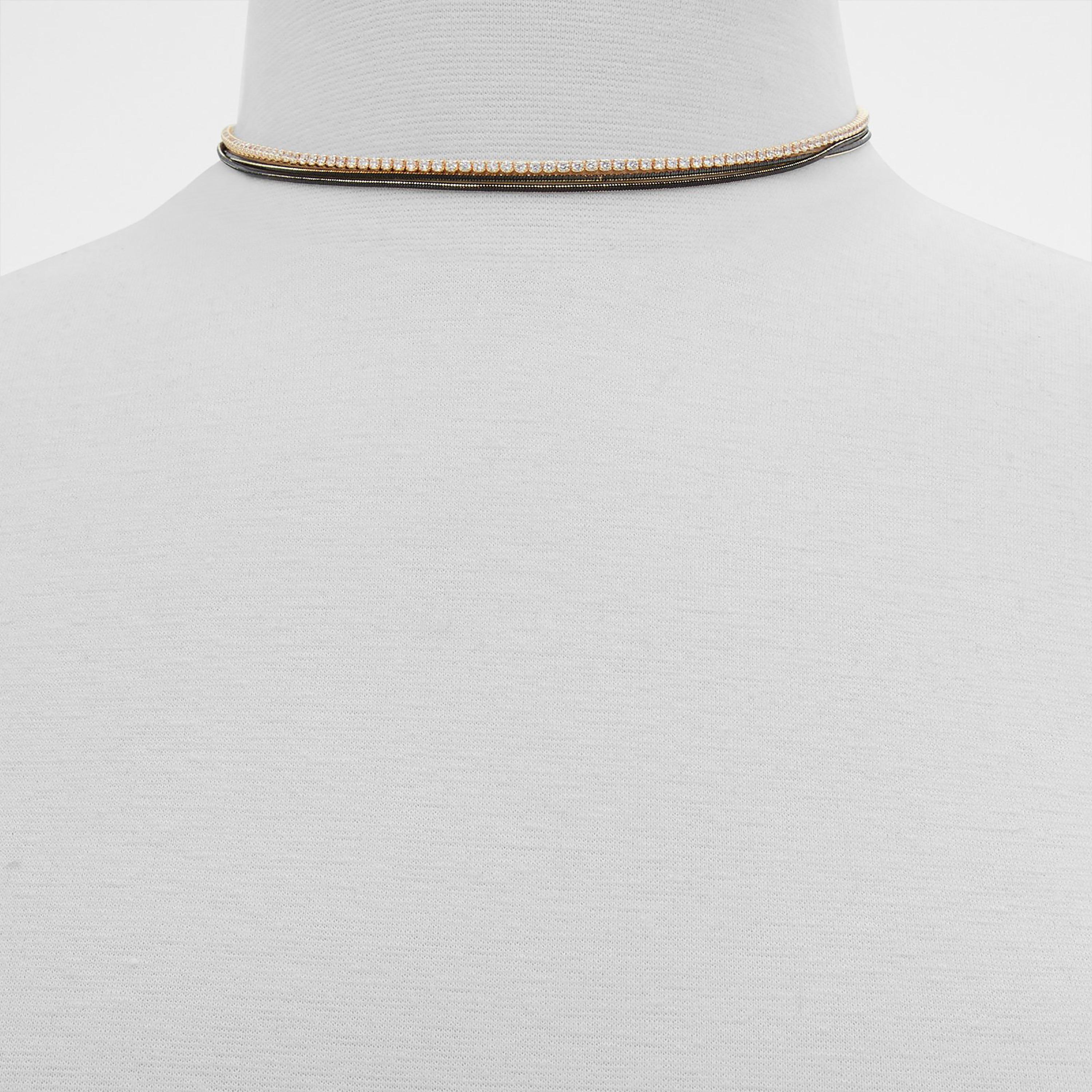 تشوكر نسائي من ألدو جالين بمرصعة باللونين الذهبي والاسود مع مقاس واحد  |  23GALINE-women-watchesandjewellery-jewellery-necklacesandpendants-image-2