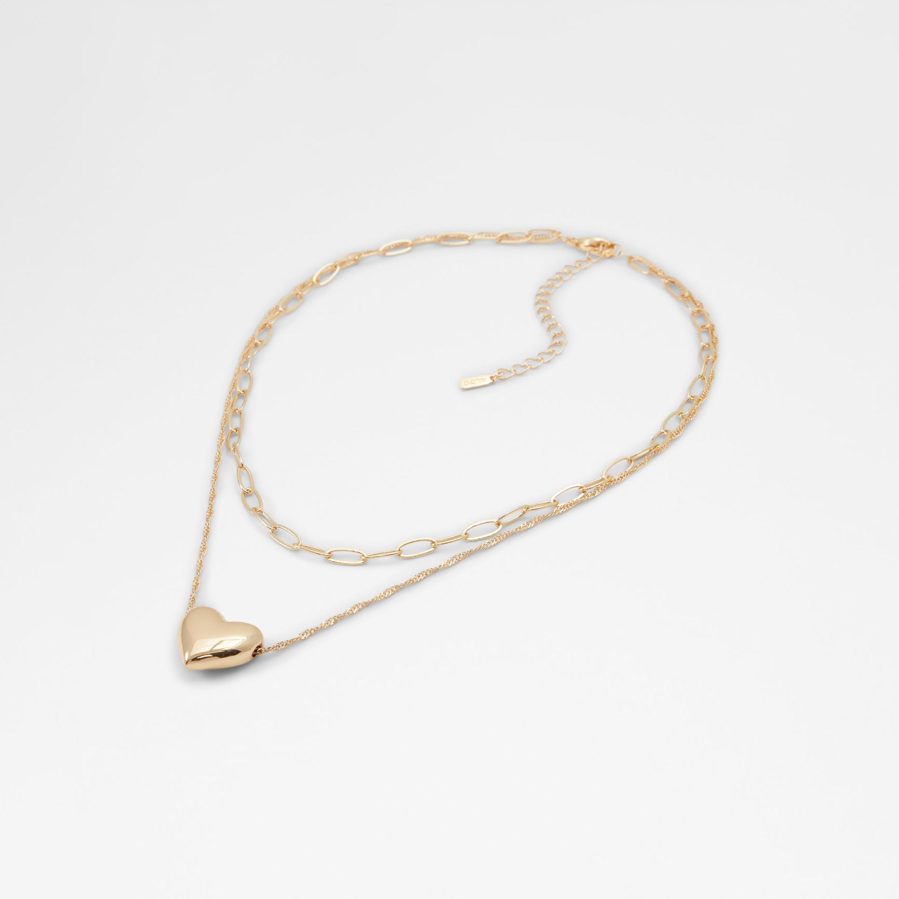 قلادة معلقة نسائية من ألدو تاكيمي هارت باللون الذهبي سادة بمقاس واحد  |  23TAKEMYHEART-women-watchesandjewellery-jewellery-necklacesandpendants-image-1