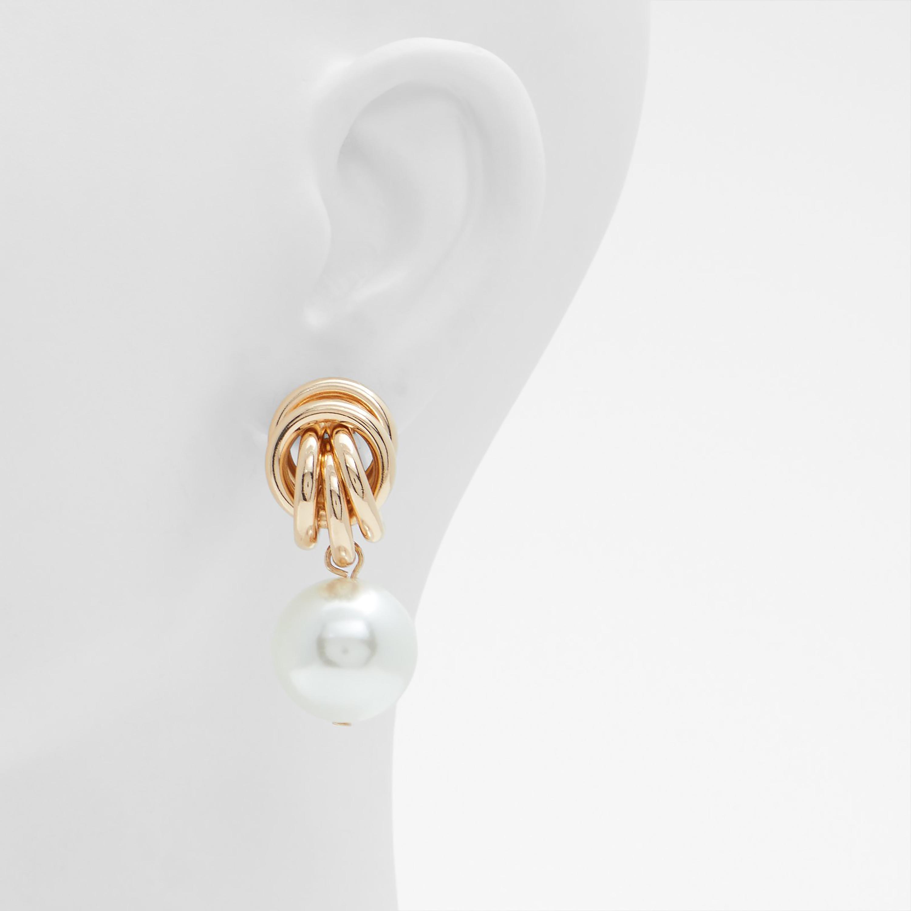 أقراط ألدو ليليبيرلي الذهبية سادة للنساء  |  23LILLYPEARLIE-women-watchesandjewellery-jewellery-earrings-image-2