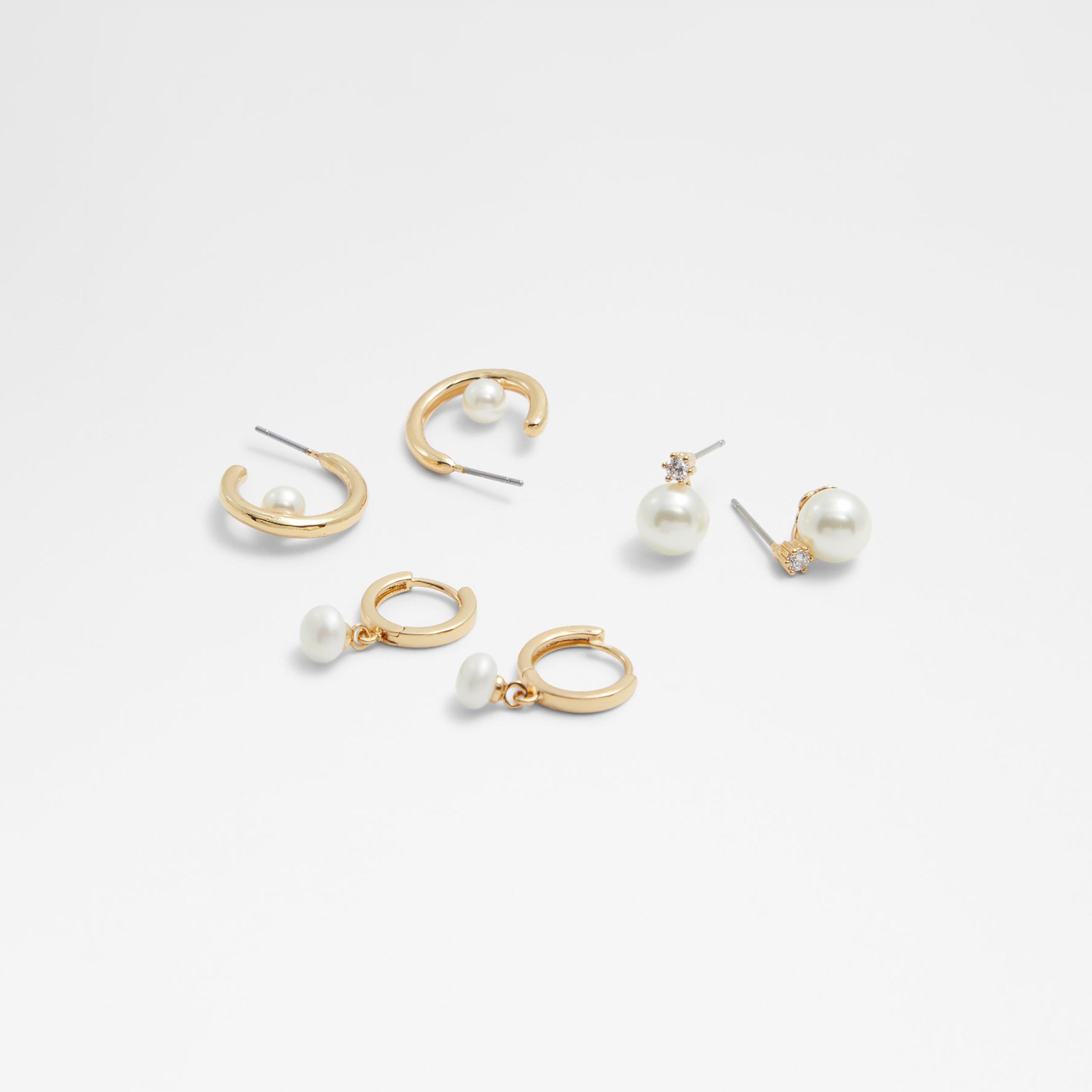 أقراط نسائية ذهبية سادة من ألدو ميريرينيا - 3 أزواج  |  23MIRERINIA-women-watchesandjewellery-jewellery-earrings-image-1