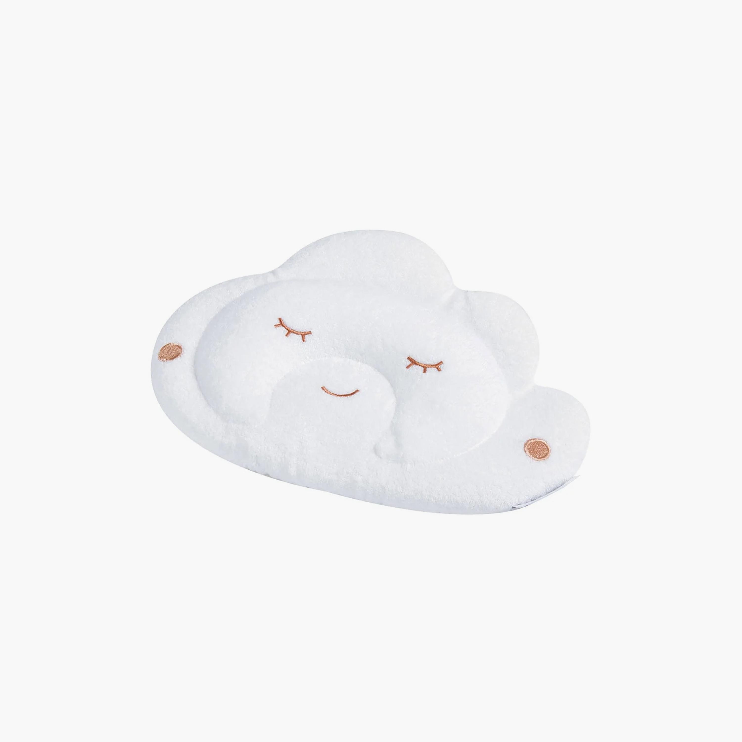 Tineo Headrest Shaper Baby Infant Pillow - Cloudy - White-baby-nursery-babybedding-image-3