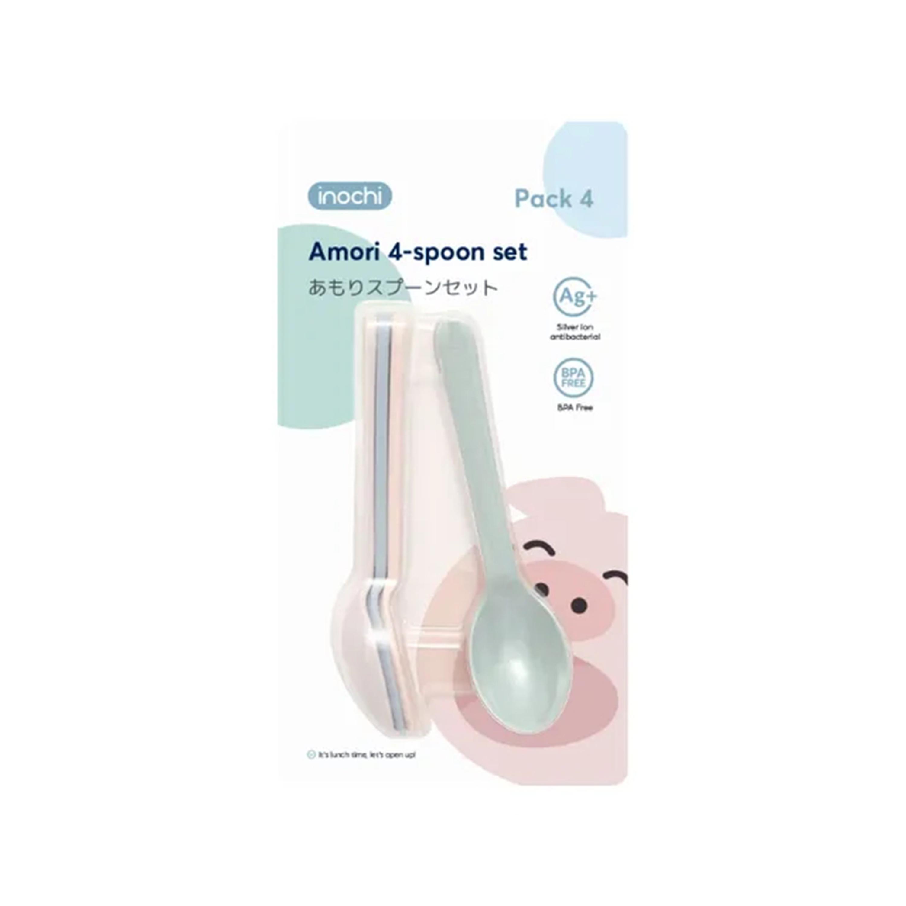طقم ملاعق أموري مكون من 4 قطع من إينوتشي - متعدد الألوان-baby-feeding-mealtimeessentials-image-2