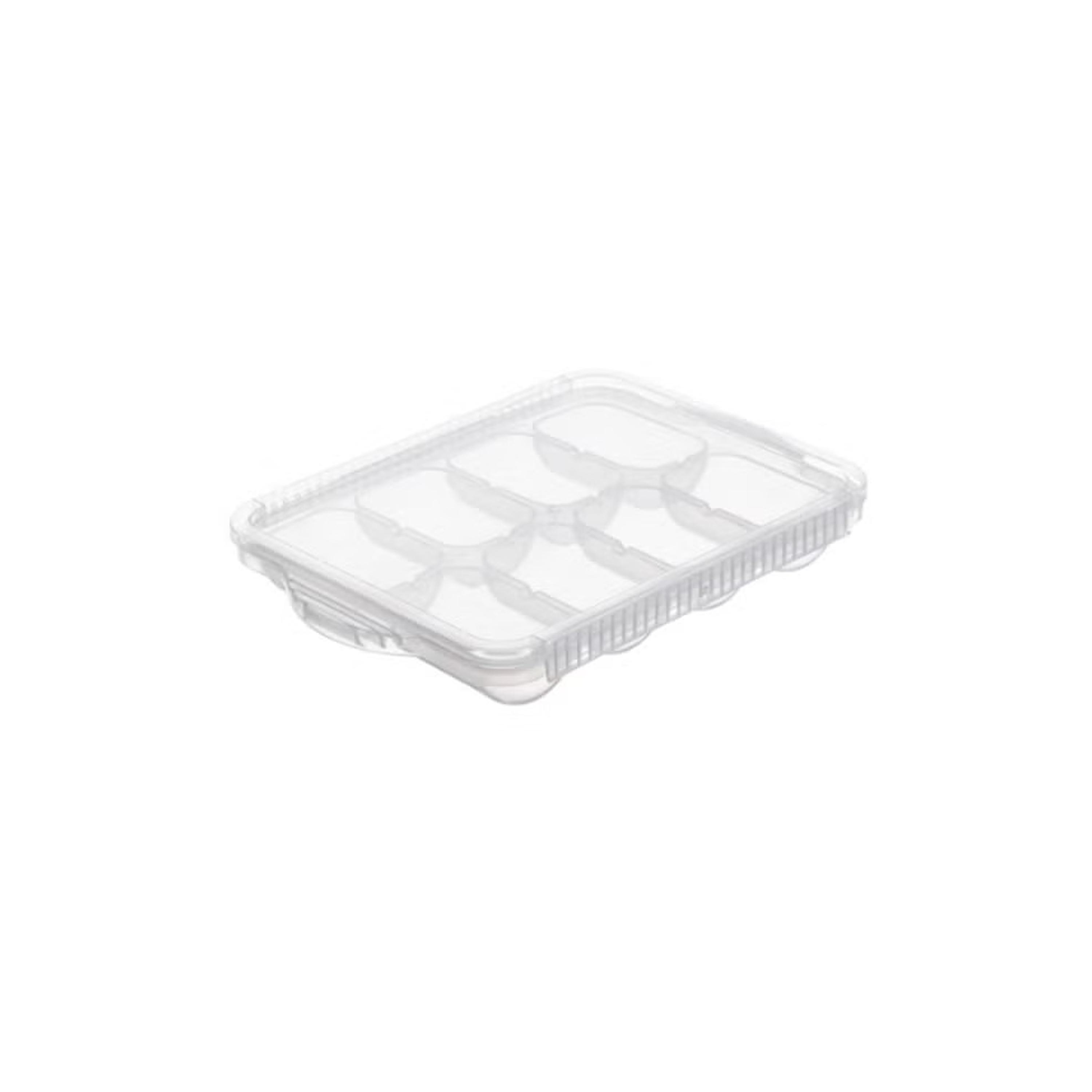 Inochi Amori 8 Cubes Food Freezer Tray with Lid - White-baby-feeding-mealtimeessentials-image-1