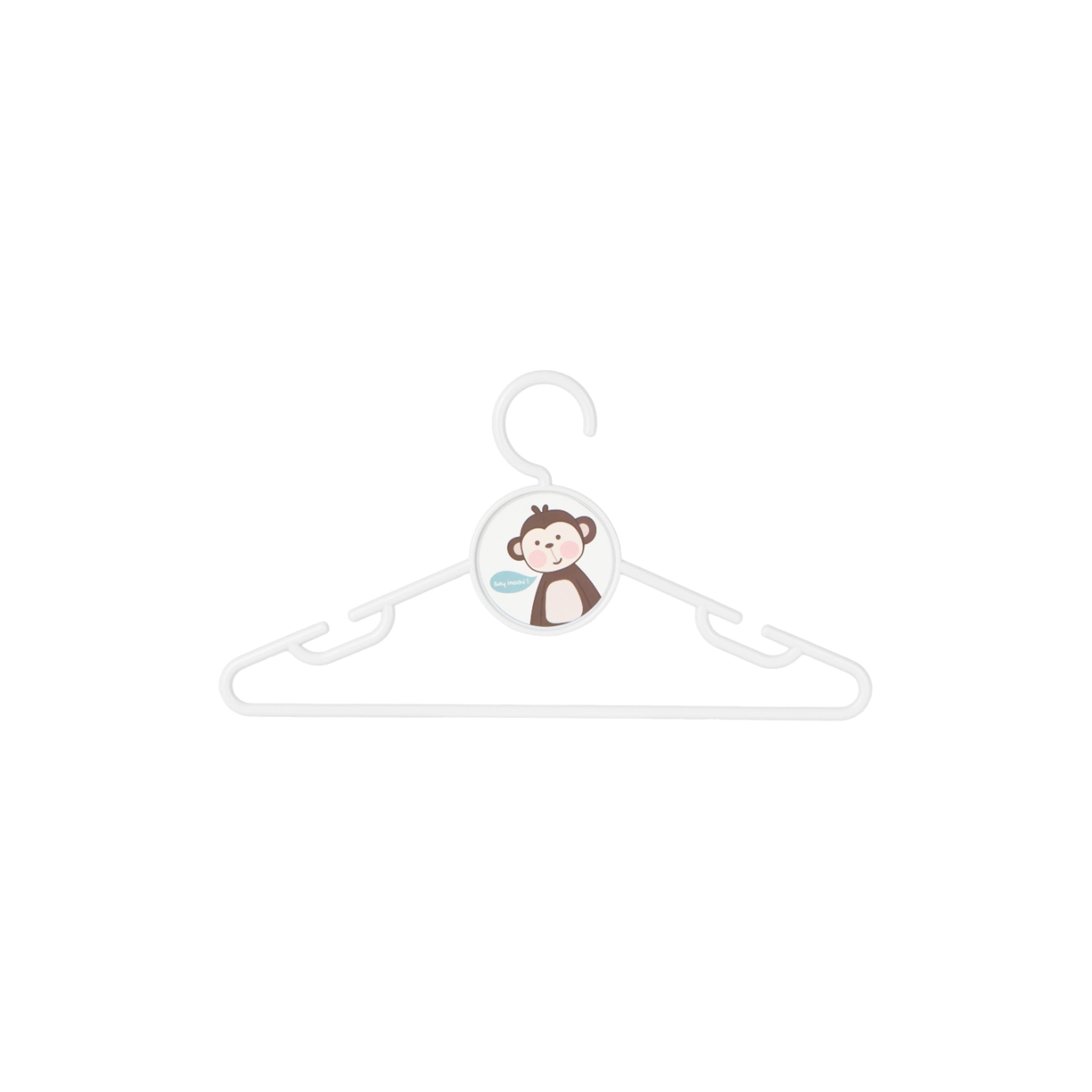 Inochi 10-Piece Hara Cloth Hanger Set  - White-baby-nursery-furniture-wardrobesandstorage-image-3