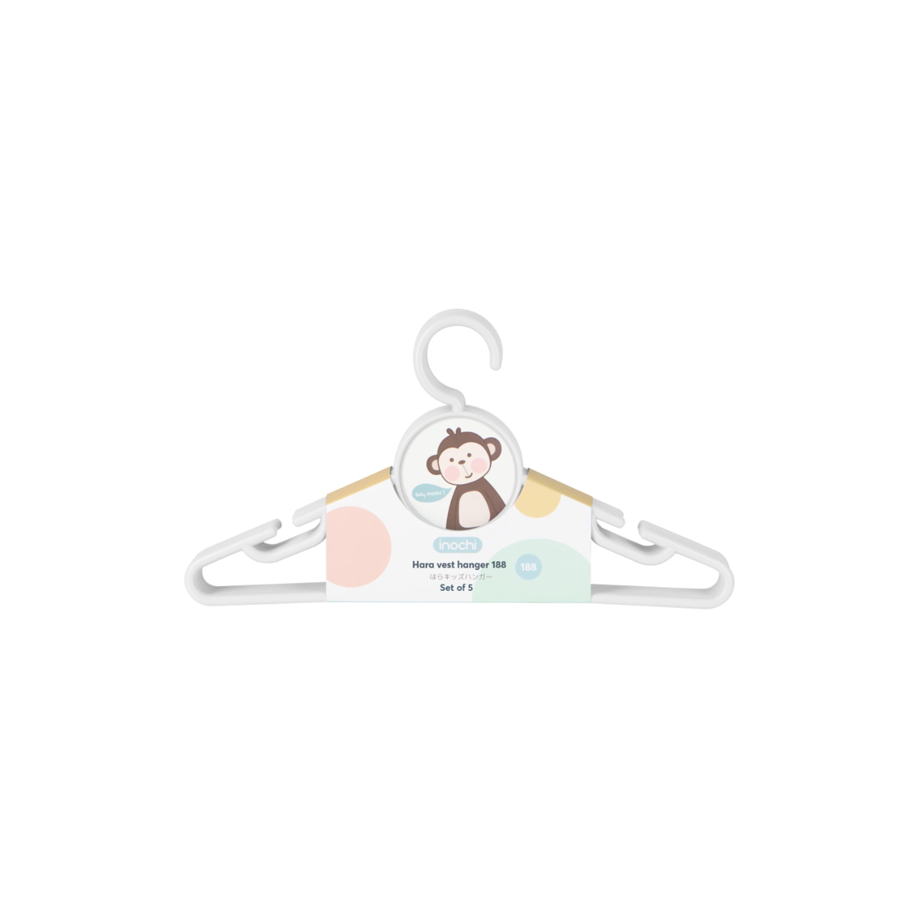 Inochi 10-Piece Hara Cloth Hanger Set  - White-baby-nursery-furniture-wardrobesandstorage-image-4