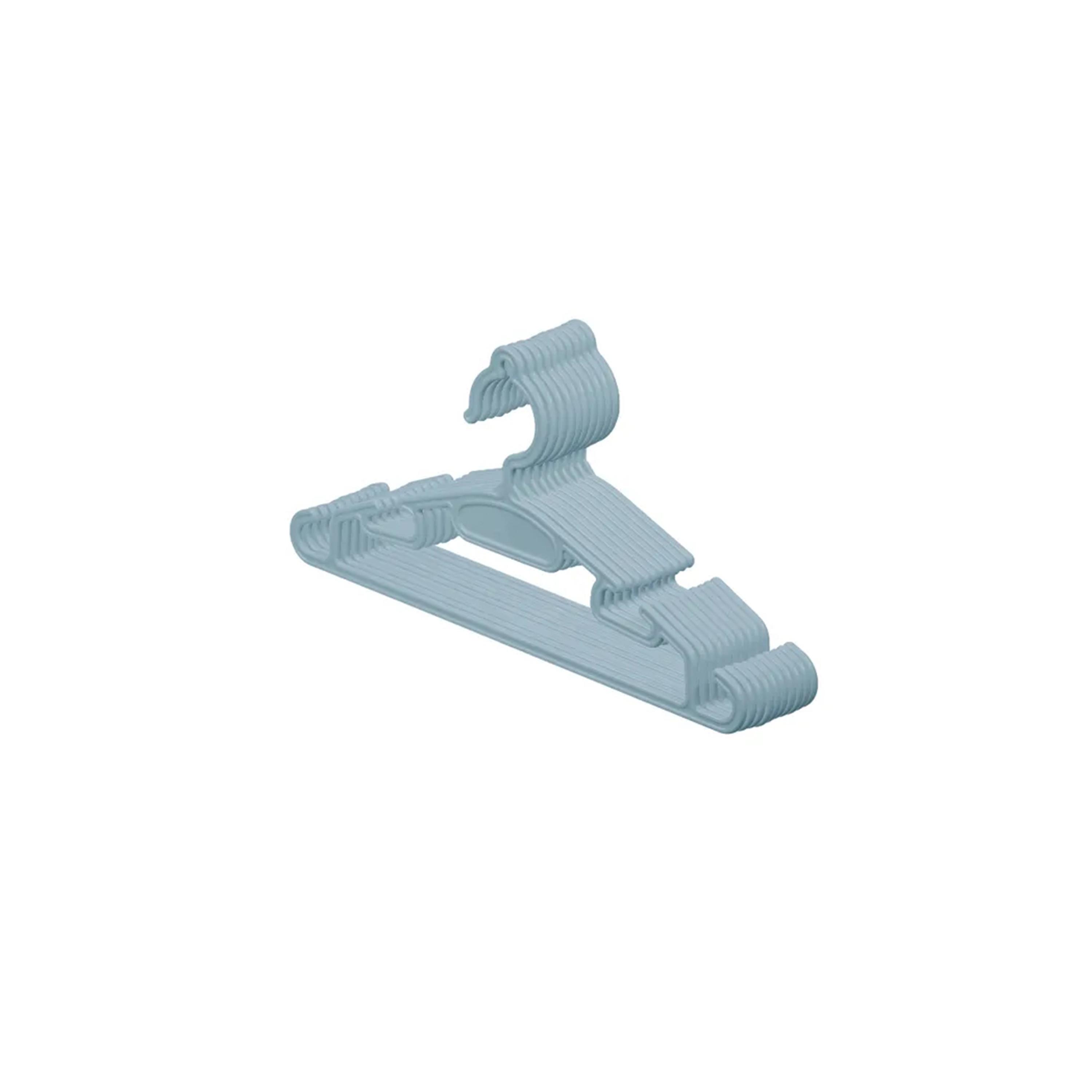 Inochi 10-Piece Hara Thin Cloth Hangers - Light Blue-baby-nursery-furniture-wardrobesandstorage-image-1