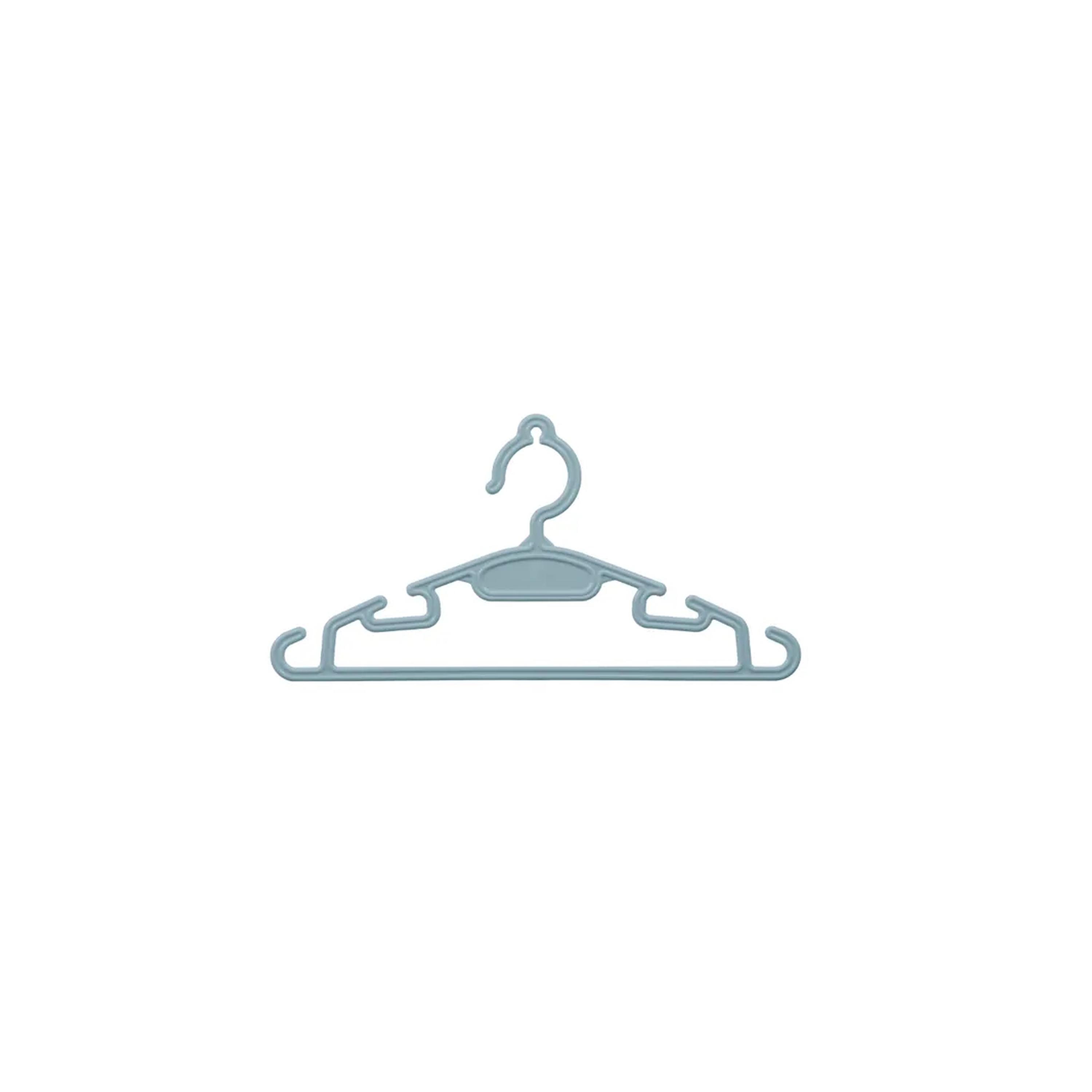 Inochi 10-Piece Hara Thin Cloth Hangers - Light Blue-baby-nursery-furniture-wardrobesandstorage-image-2