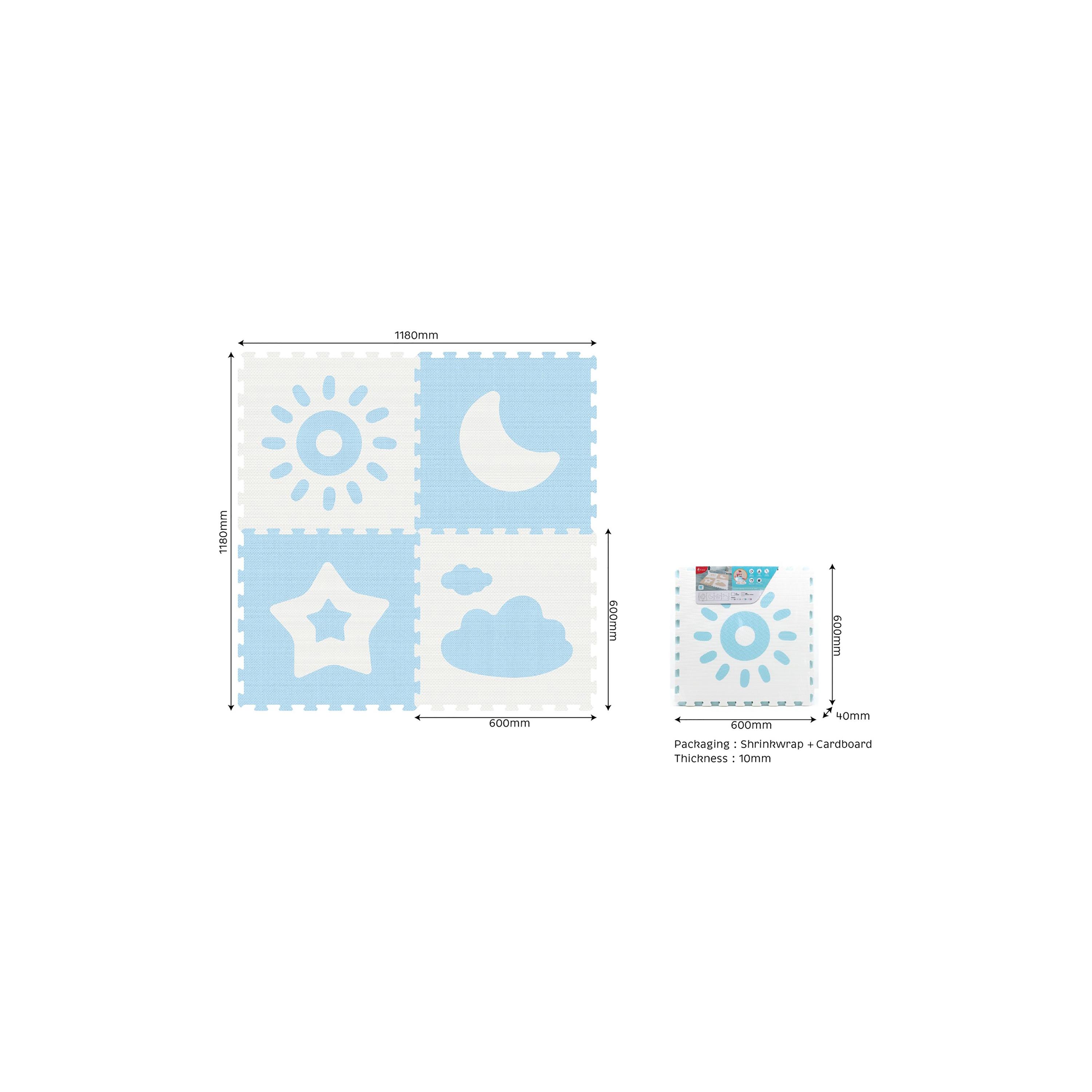 Sunta 4-Piece Weather Classic Puzzle Mat - 118 x 118 cm-baby-infantactivity-playpensandplaymats-image-2