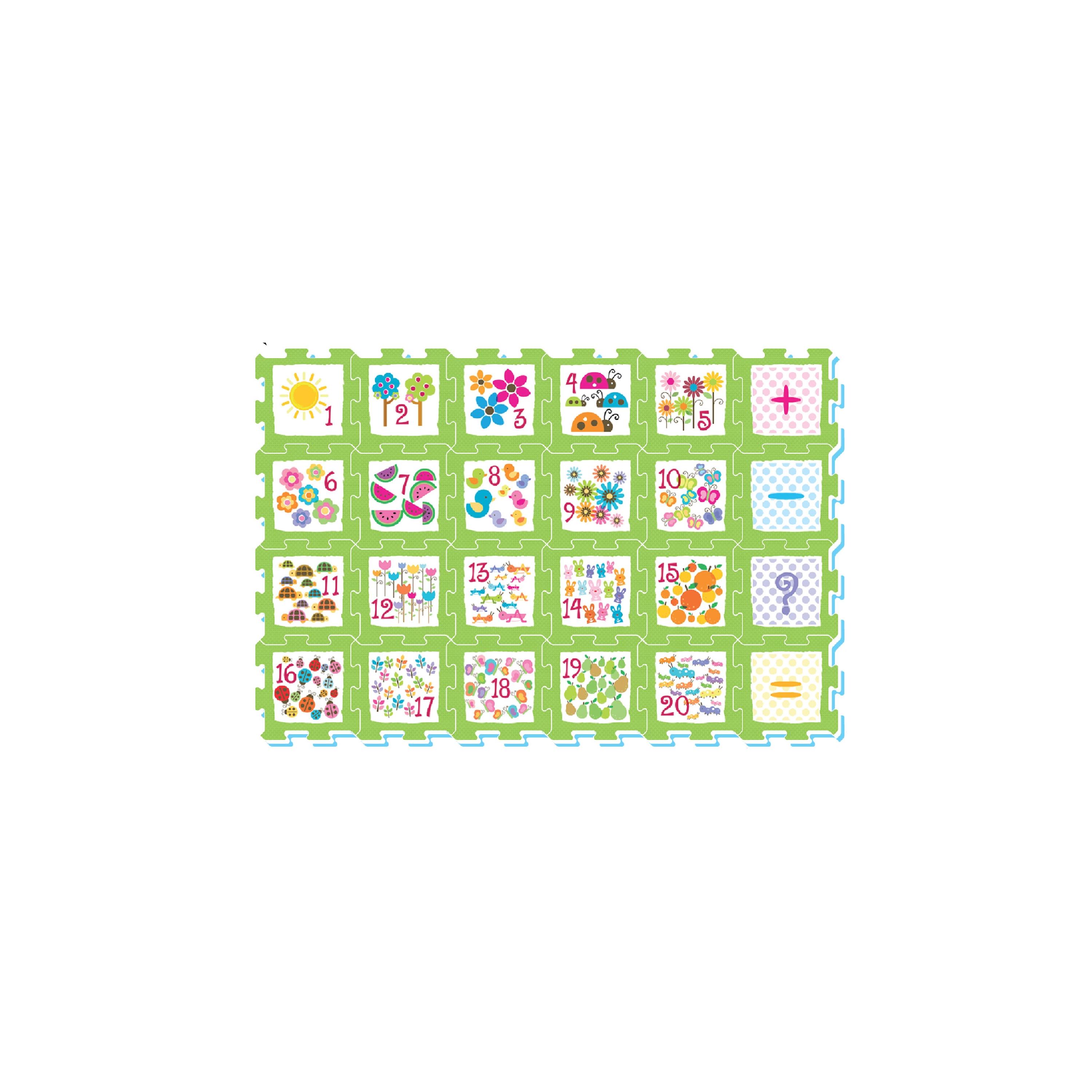 Sunta 24-Piece Numbers & Objects Puzzle Mat - 92.7 x 62.3 cm-baby-infantactivity-playpensandplaymats-image-1