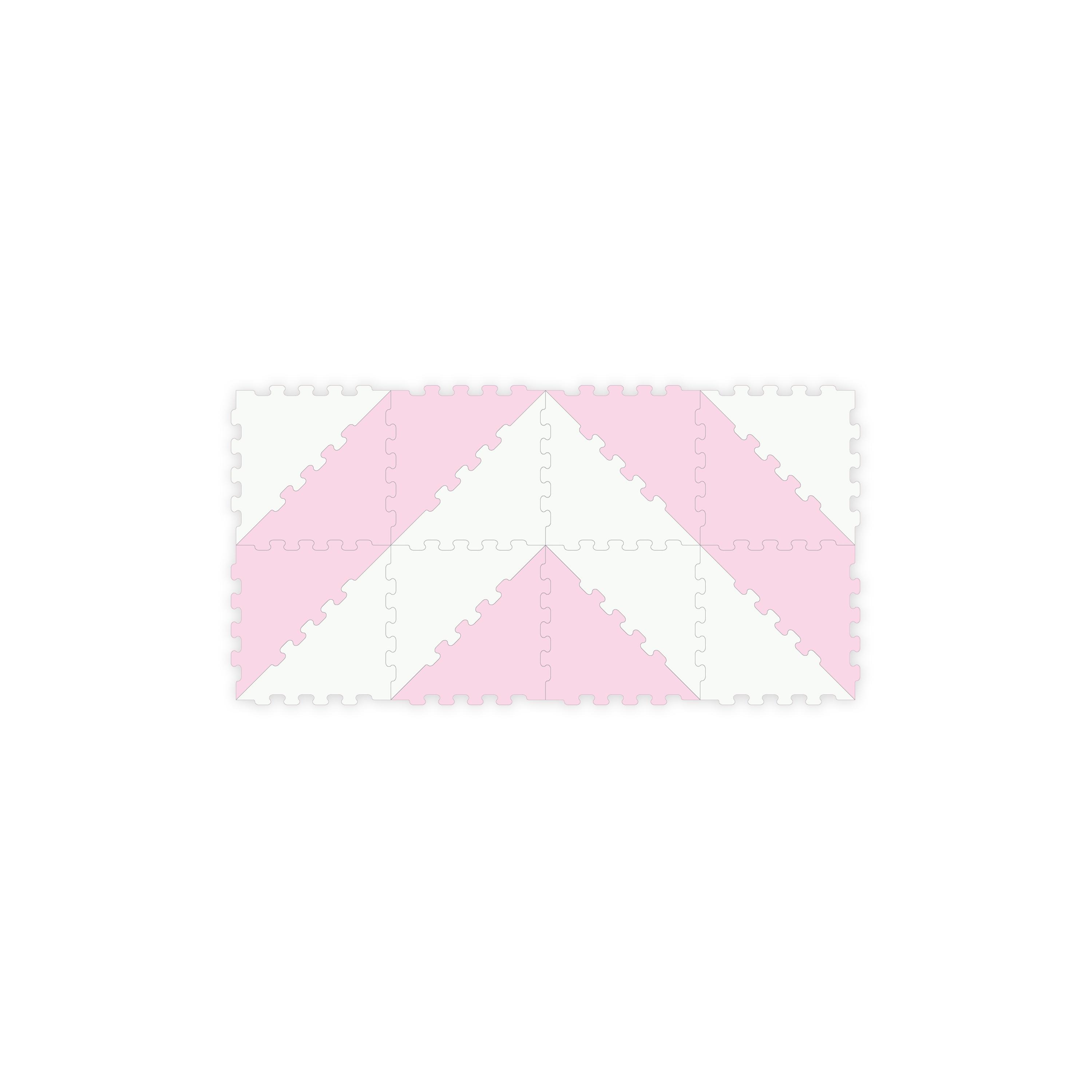 Sunta 16-Piece 2 Colours Triangle Puzzle Floor Mat - 122 x 62 cm-baby-infantactivity-playpensandplaymats-image-1