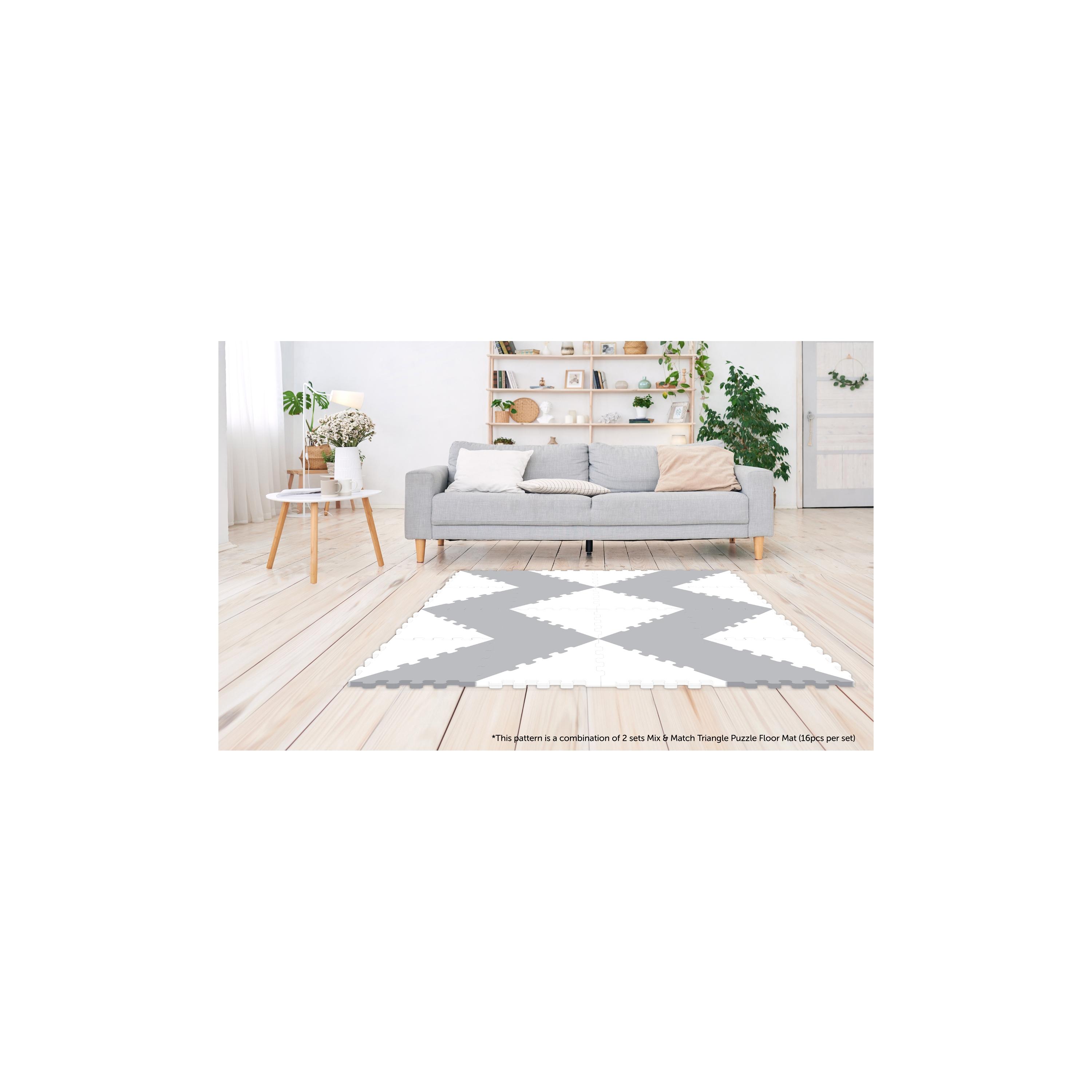 Sunta 16-Piece 2 Colours Triangle Puzzle Floor Mat - 122 x 62 cm-baby-infantactivity-playpensandplaymats-image-3