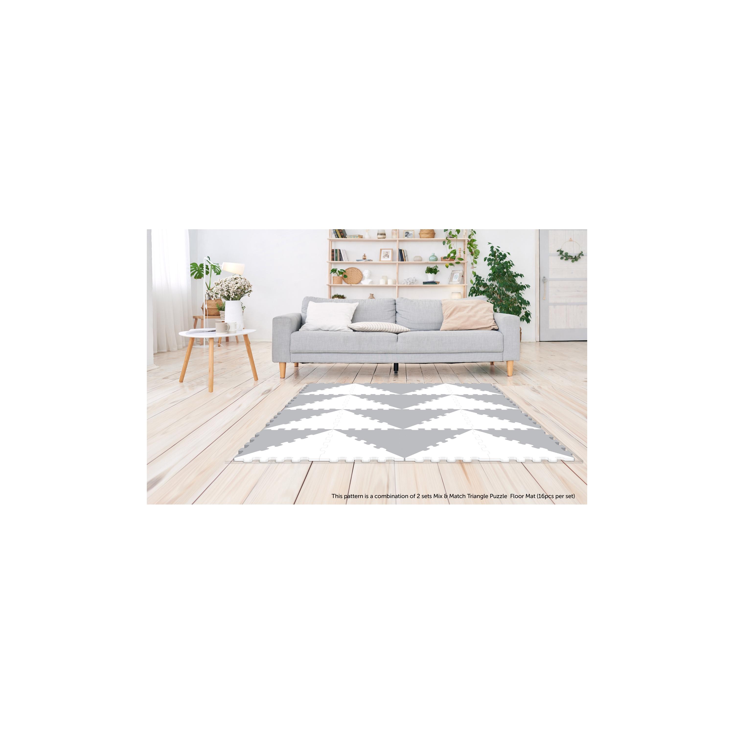 Sunta 16-Piece 2 Colours Triangle Puzzle Floor Mat - 122 x 62 cm-baby-infantactivity-playpensandplaymats-image-5