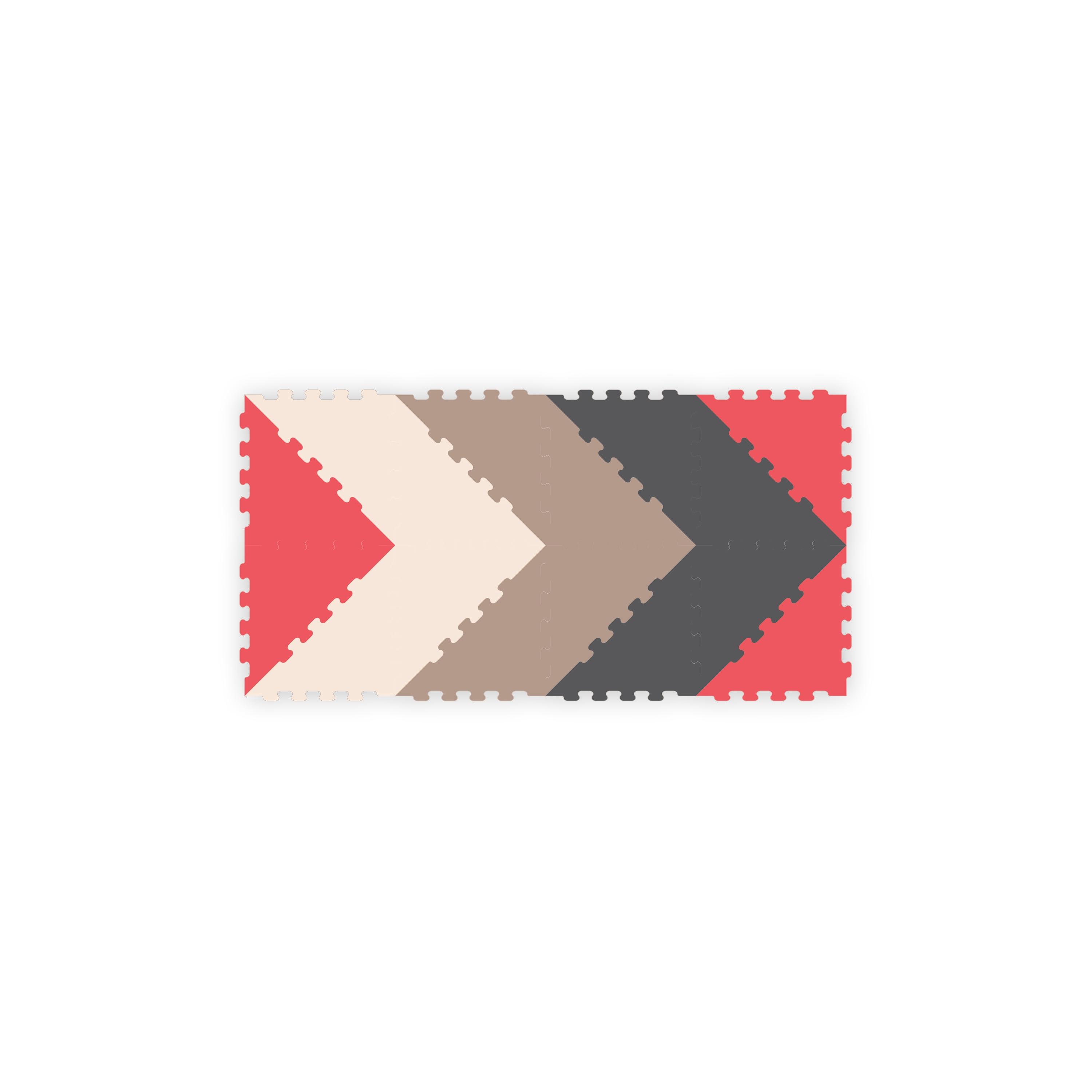 سجادة ألغاز أرضية مثلثة 16 قطعة 4 ألوان من سونتا - 122 × 62 سم-baby-infantactivity-playpensandplaymats-image-1