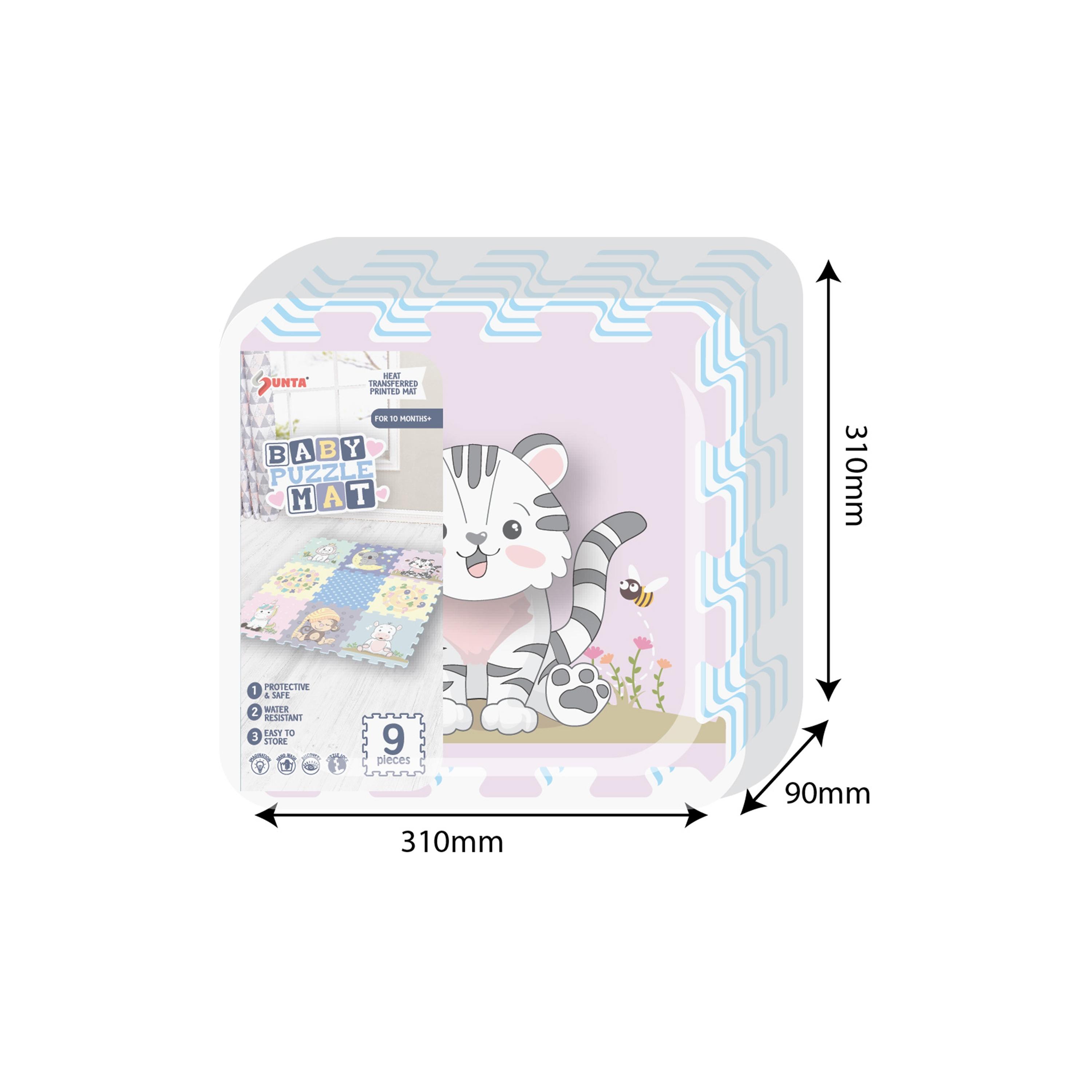 سجادة ألغاز الحيوانات اللطيفة 9 قطع من سونتا - 89 × 89 سم-baby-infantactivity-playpensandplaymats-image-4