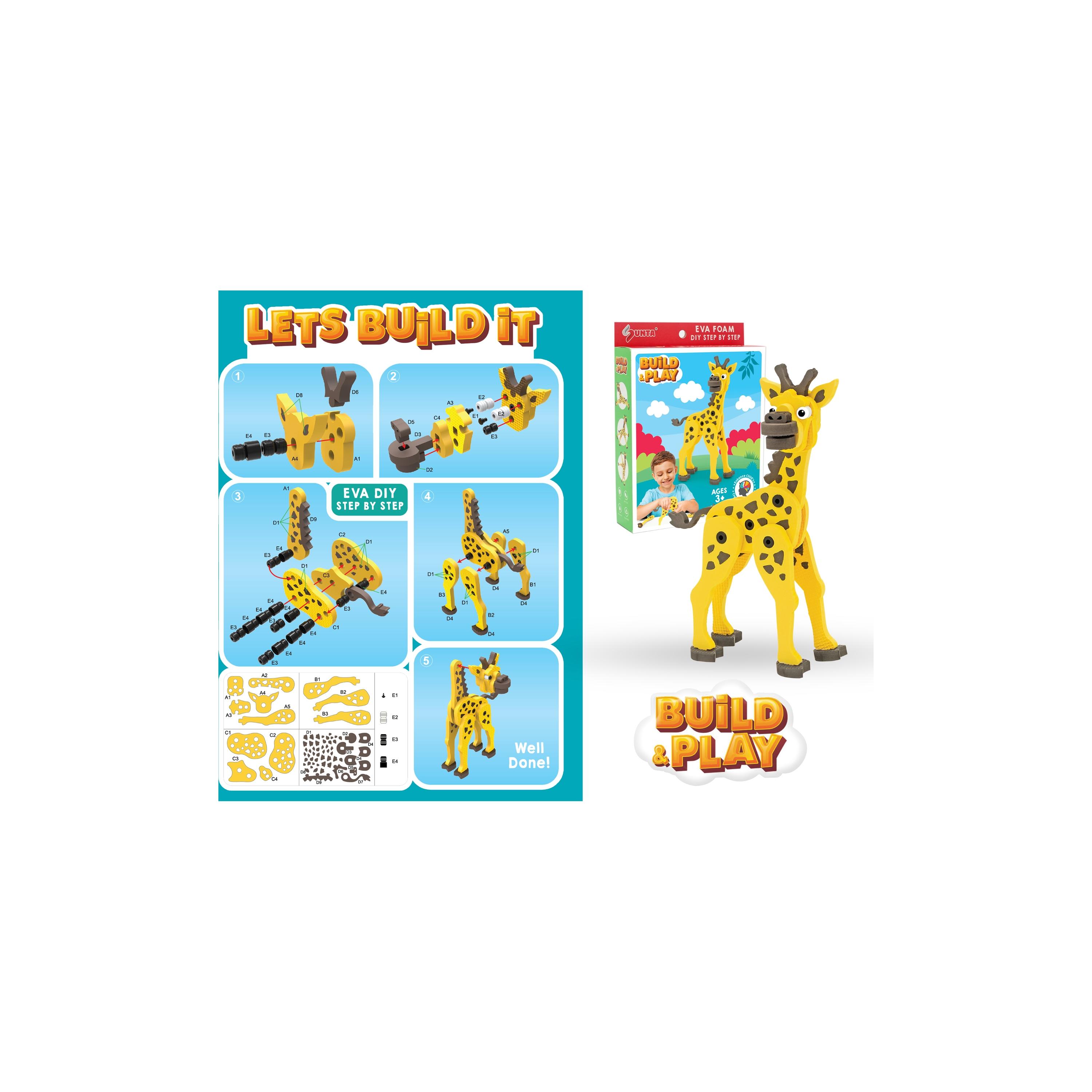 لعبة بناء من الفوم (افعلها بنفسك) من سونتا - زرافة-toys-playfigures-actionfigures-image-4