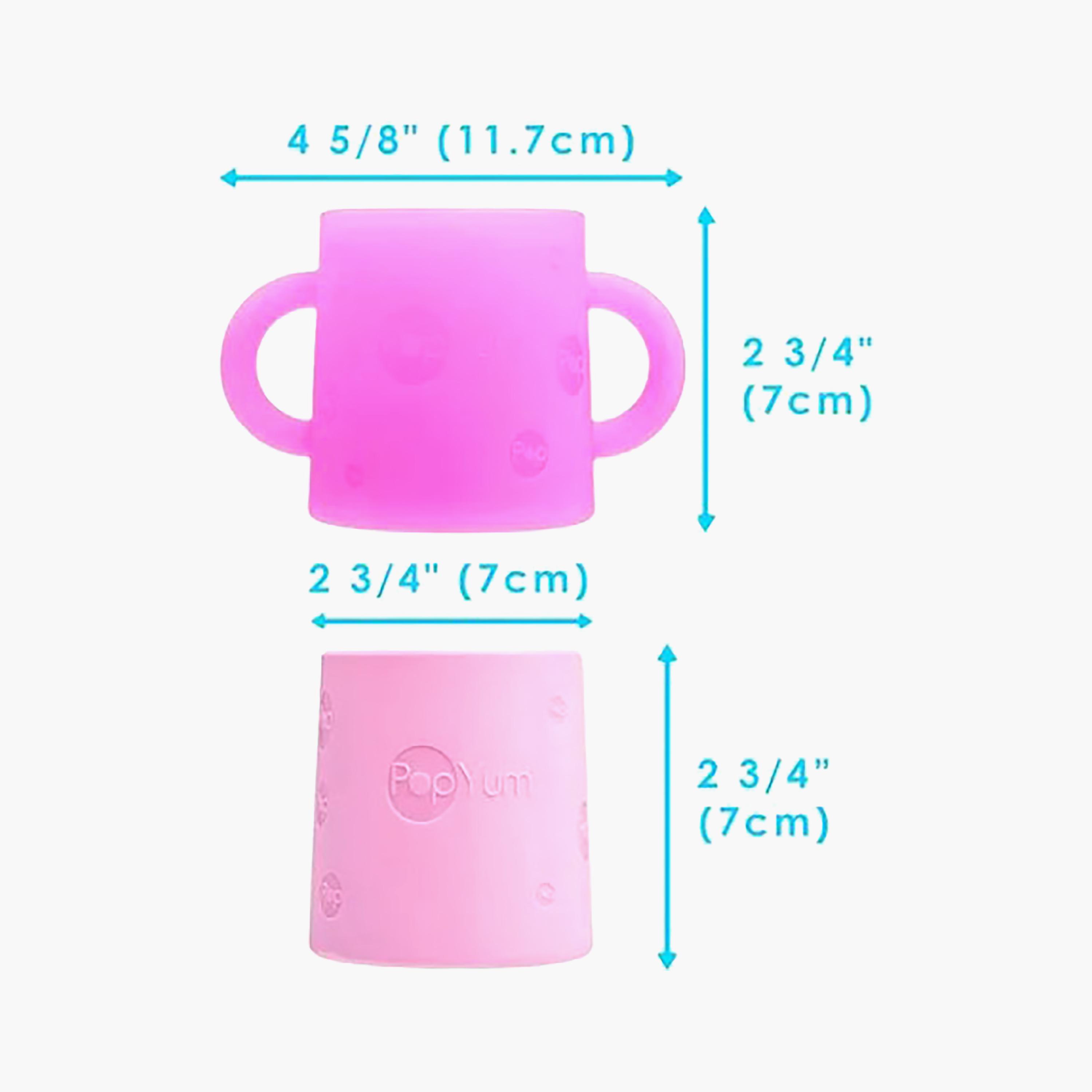 PopYum 2-Piece BPA Free Silicone Training Cup - 150 ml - Orchid Pink & Sky Blue-baby-feeding-mealtimeessentials-image-3