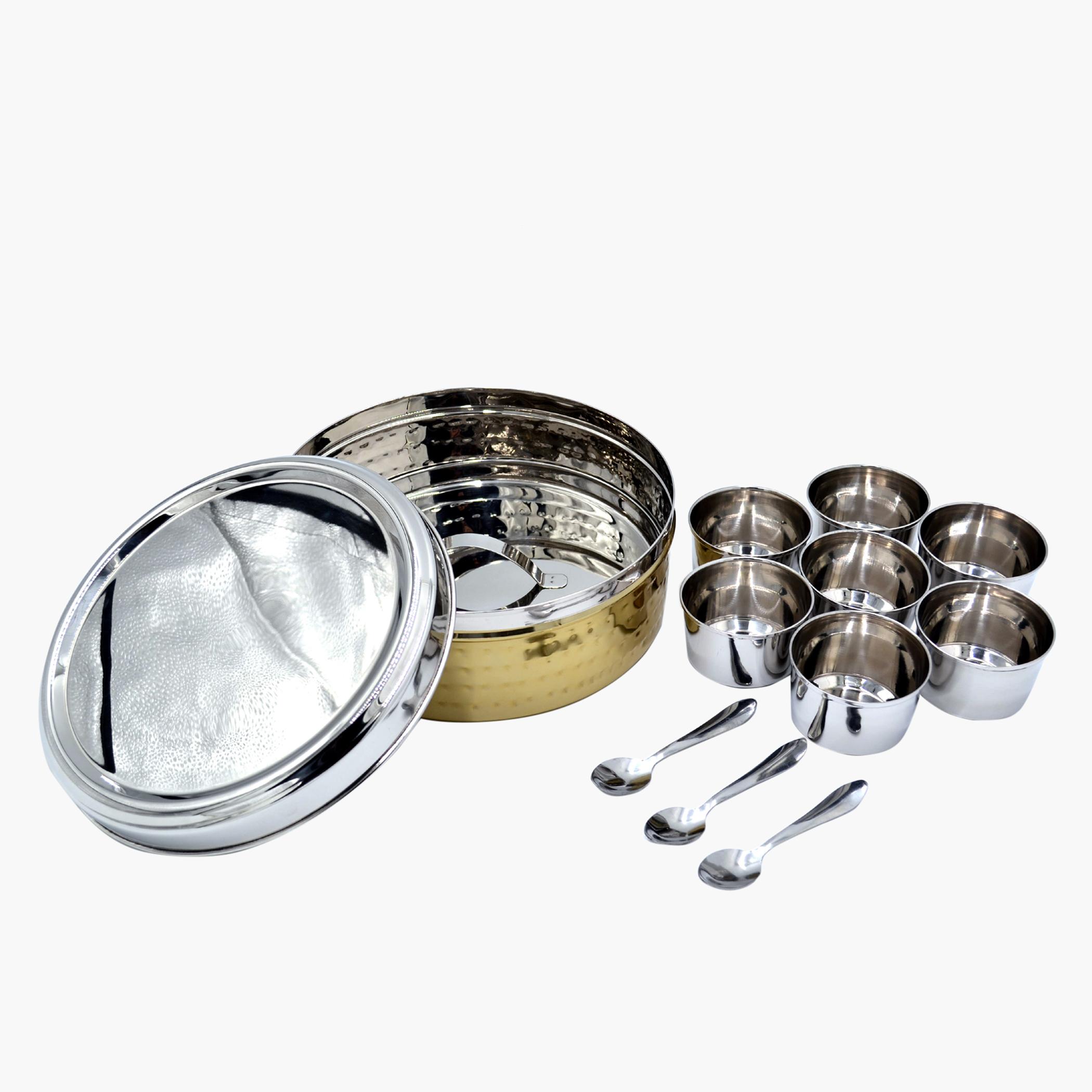 Stainless Steel 11-Piece Spice Box with Lid-household-kitchen-cookware-cookwareandsets-image-1