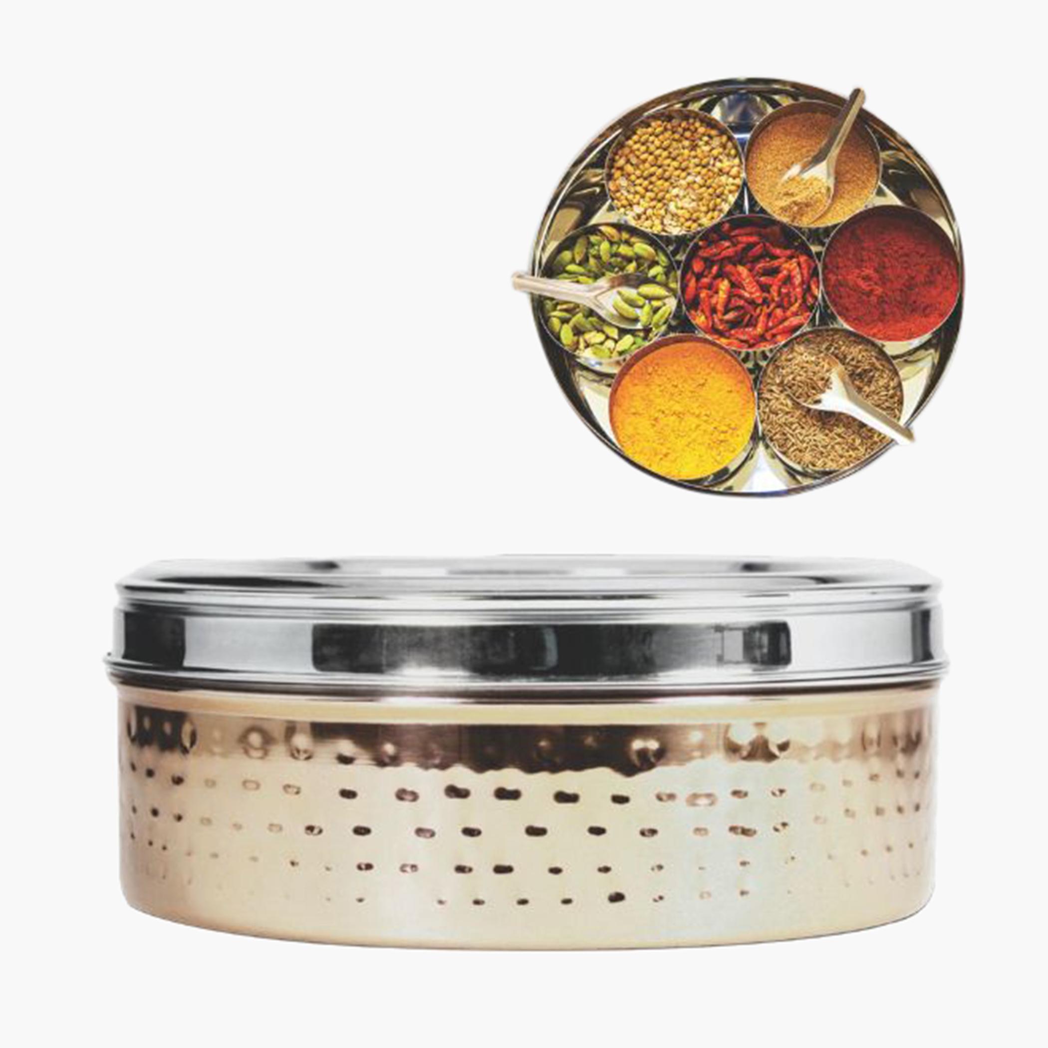 Stainless Steel 11-Piece Spice Box with Lid-household-kitchen-cookware-cookwareandsets-image-2