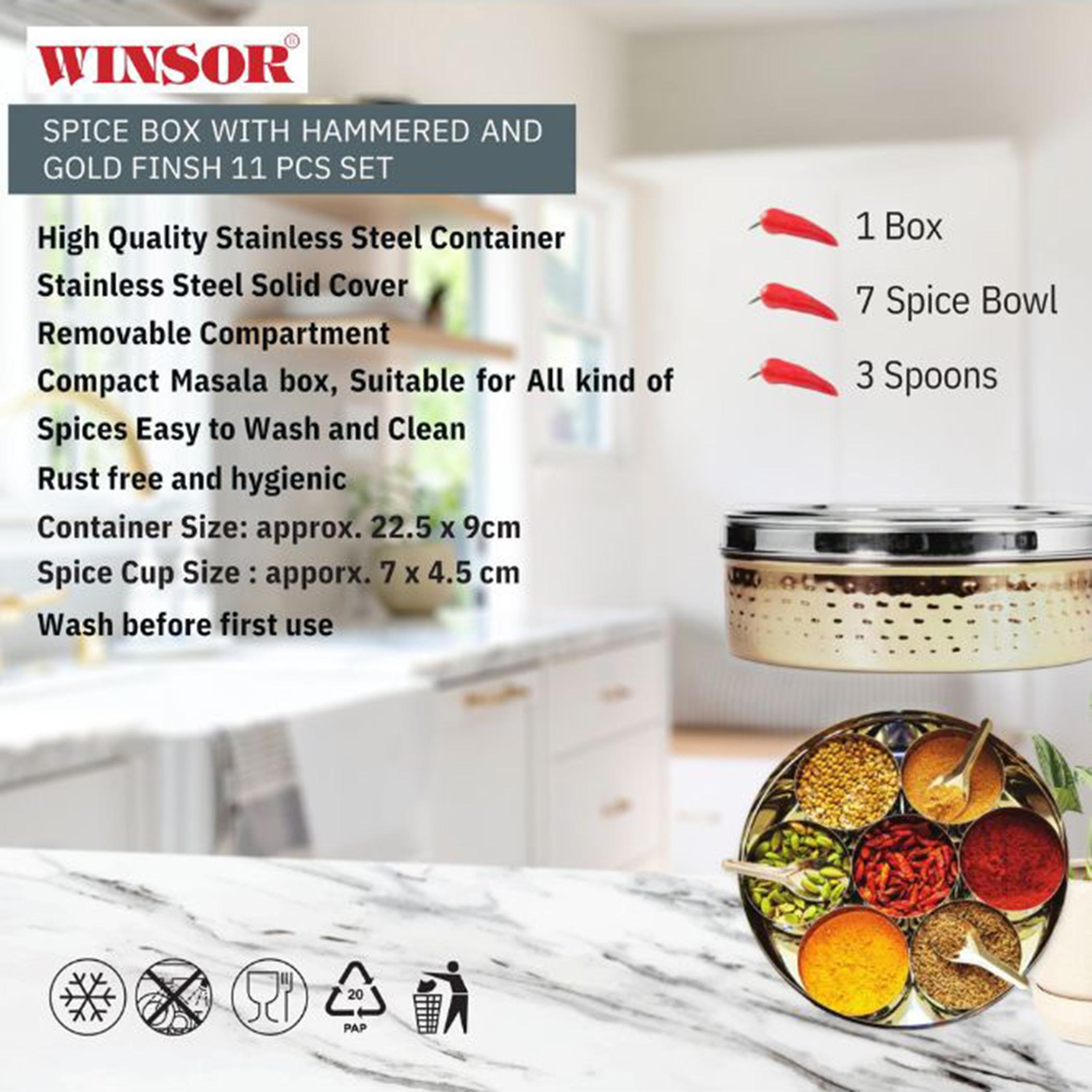 Stainless Steel 11-Piece Spice Box with Lid-household-kitchen-cookware-cookwareandsets-image-4