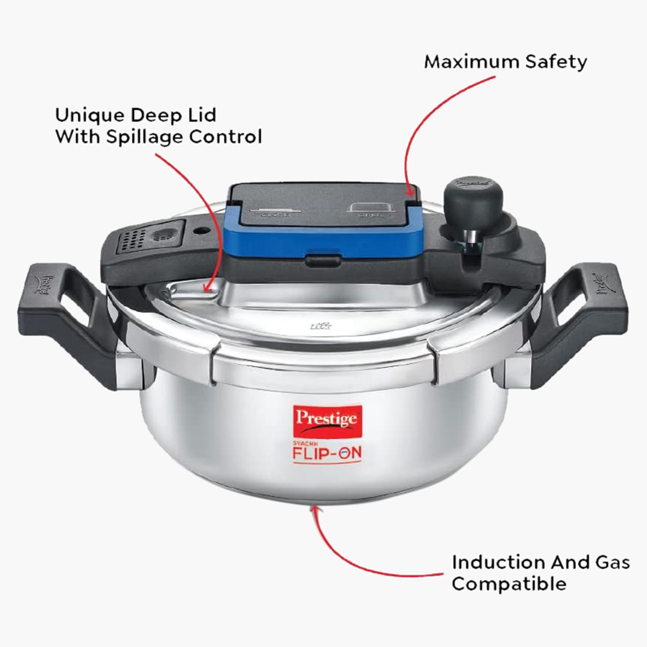 قدر ضغط صغير ستانلس ستيل بغطاء قفل سفاش من بريستيج - 2 لتر-household-kitchen-cookware-potsandpans-image-4