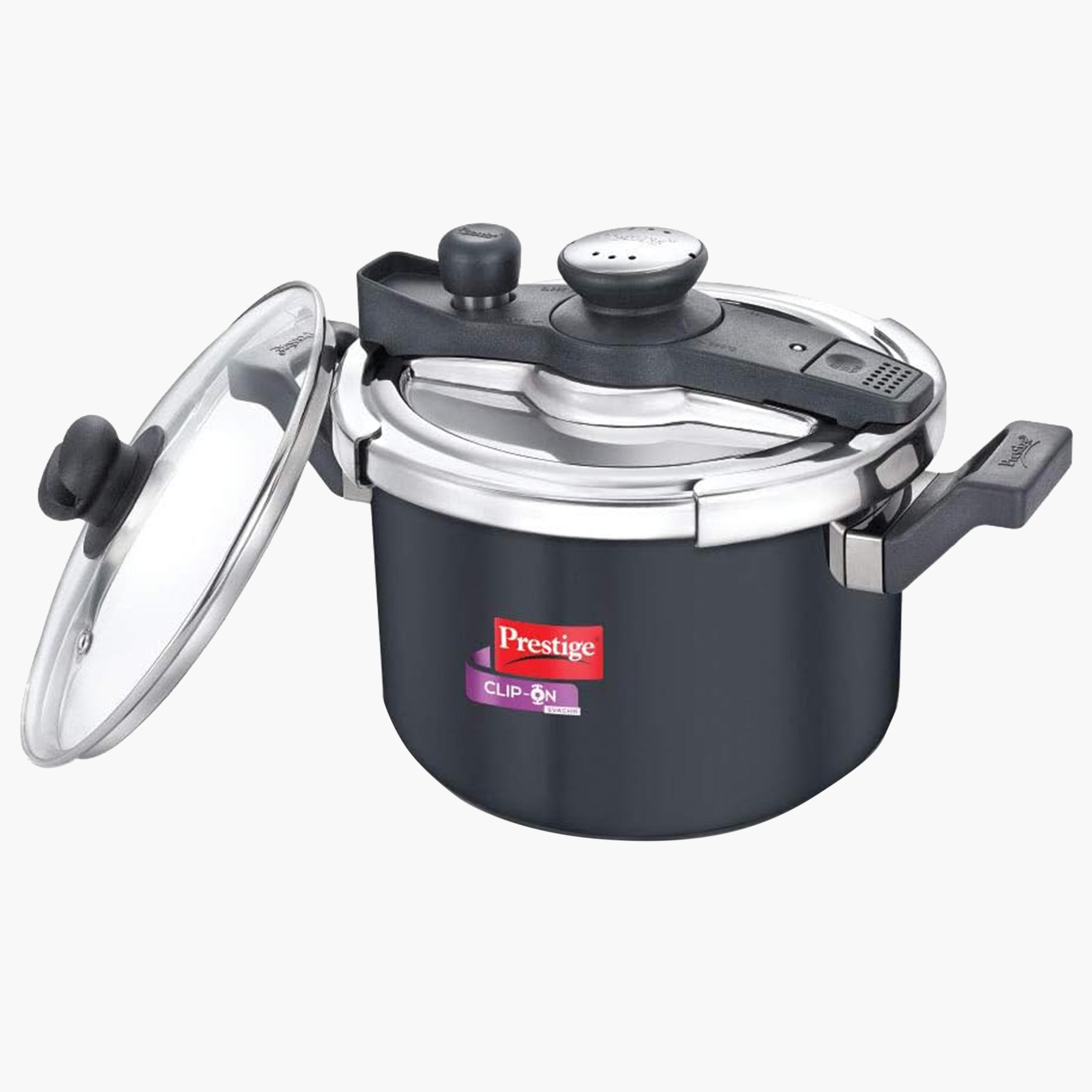 قدر ضغط من الألومنيوم المؤكسد الصلب بغطاء بقفل سفاتش من برستيج - 5 لتر-household-kitchen-cookware-potsandpans-image-1