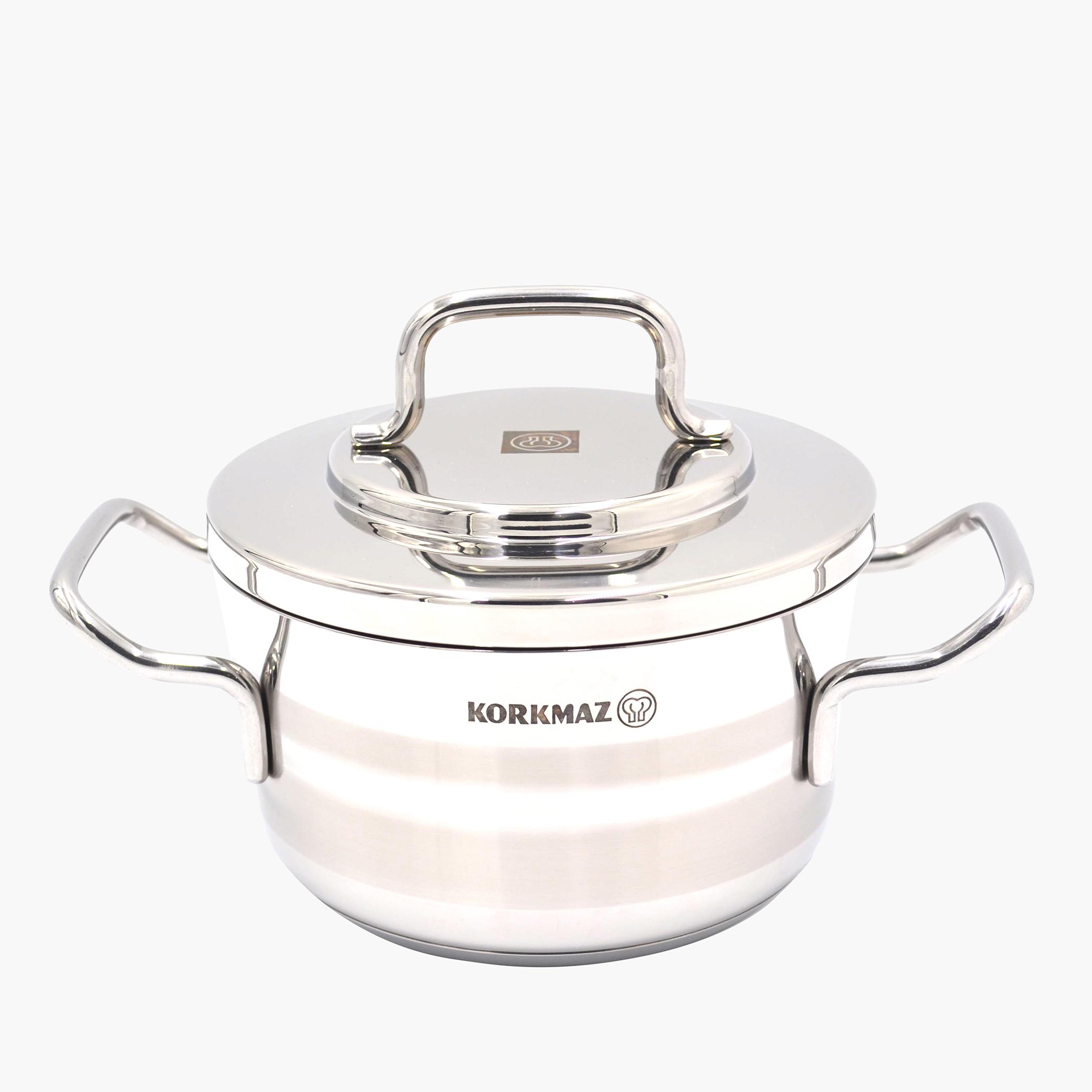 وعاء ستانلس ستيل من كوركماز أسترا - 2 لتر-household-kitchen-cookware-potsandpans-image-1