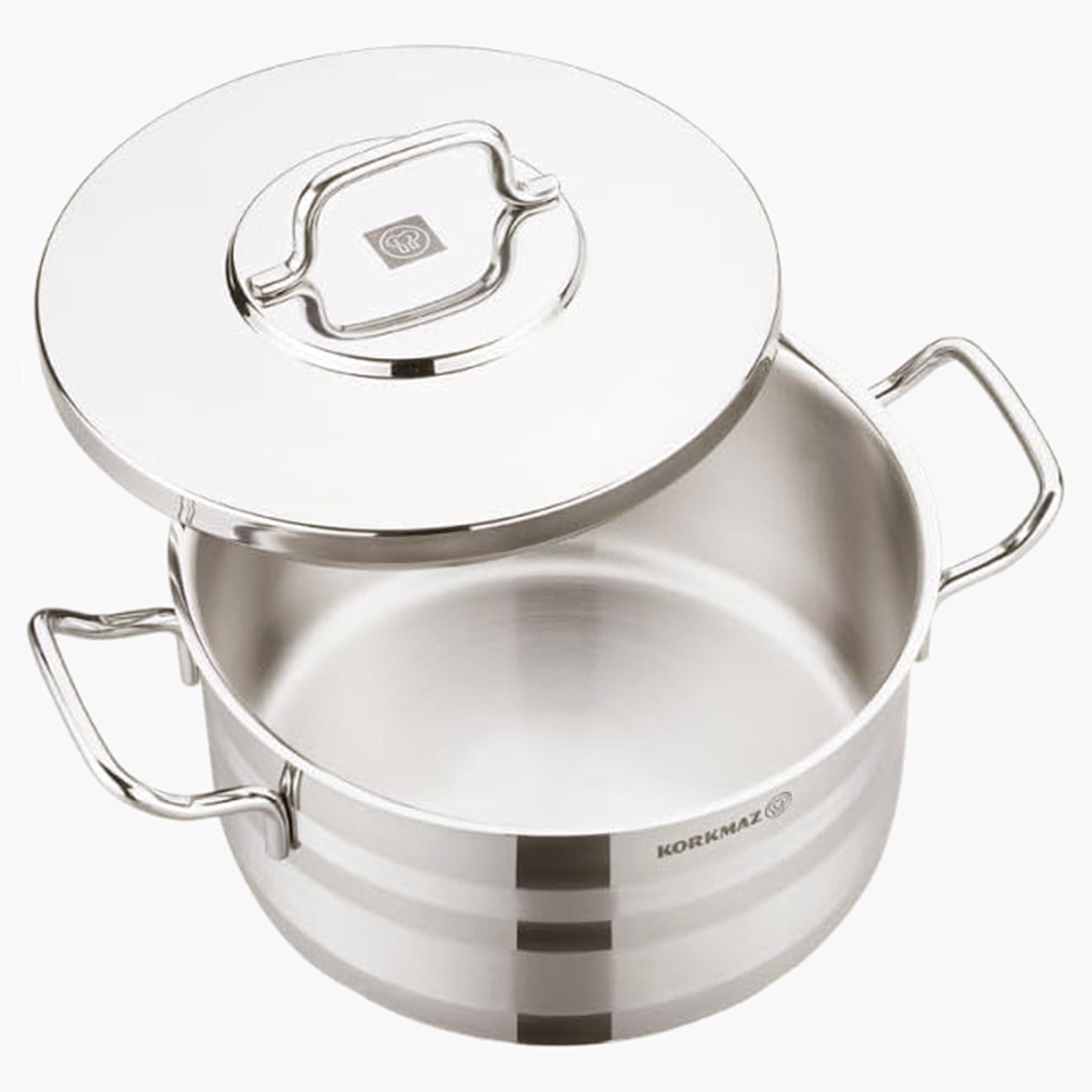 وعاء ستانلس ستيل من كوركماز أسترا - 2 لتر-household-kitchen-cookware-potsandpans-image-3