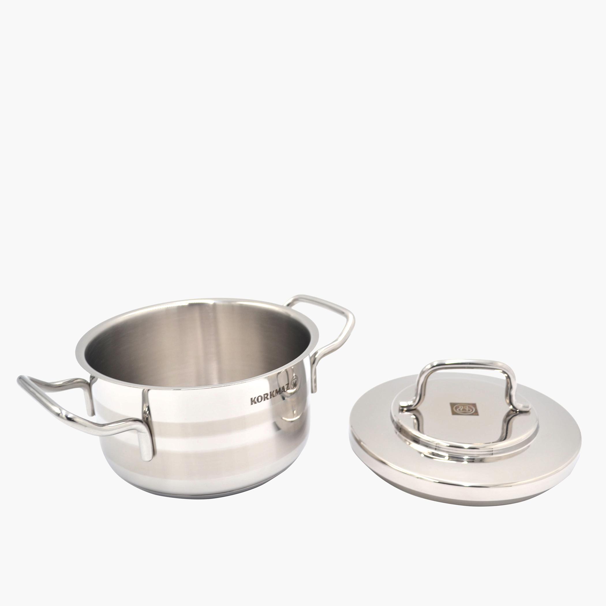 وعاء ستانلس ستيل من كوركماز أسترا - 2 لتر-household-kitchen-cookware-potsandpans-image-4