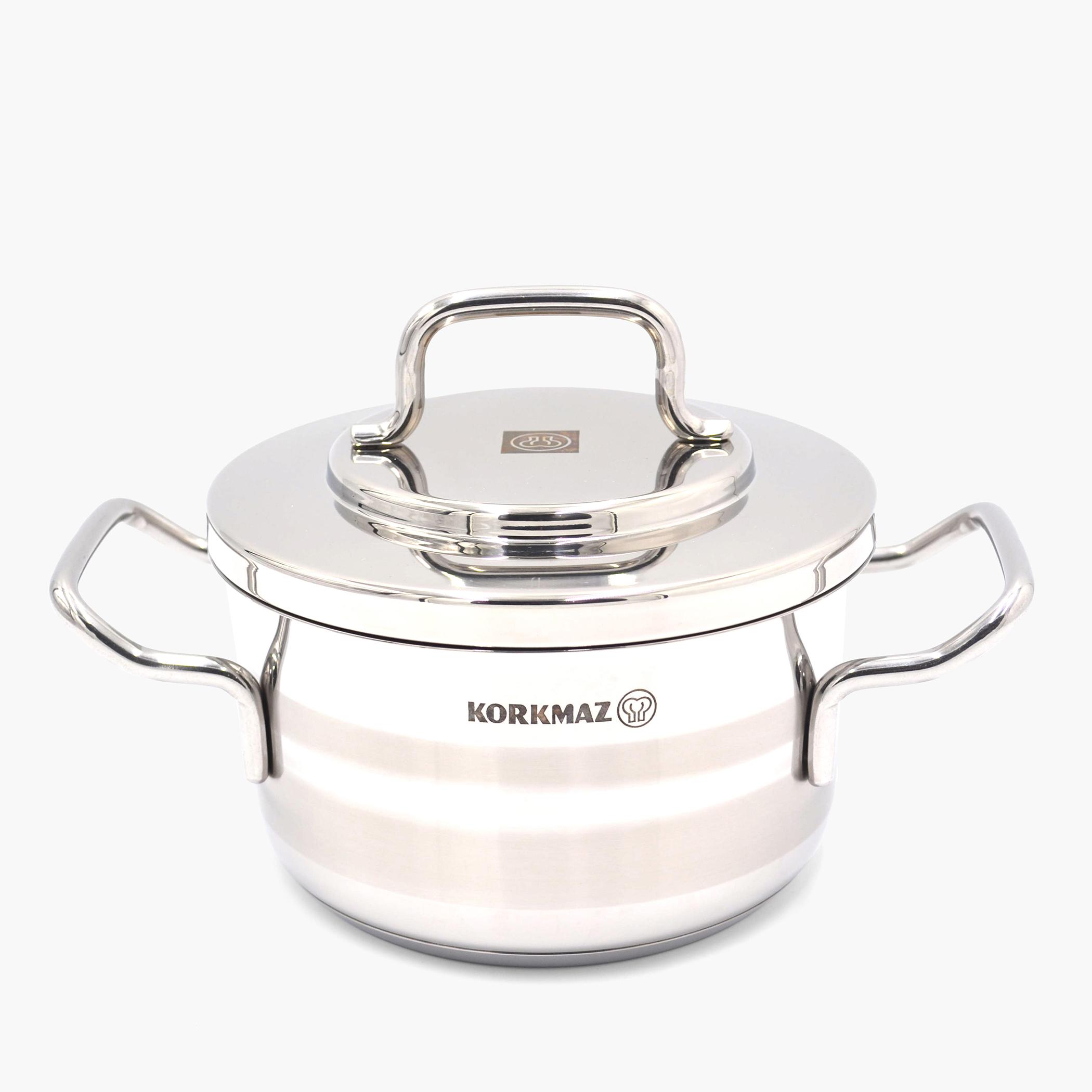 وعاء ستانلس ستيل من كوركماز أسترا - 2 لتر-household-kitchen-cookware-potsandpans-image-1