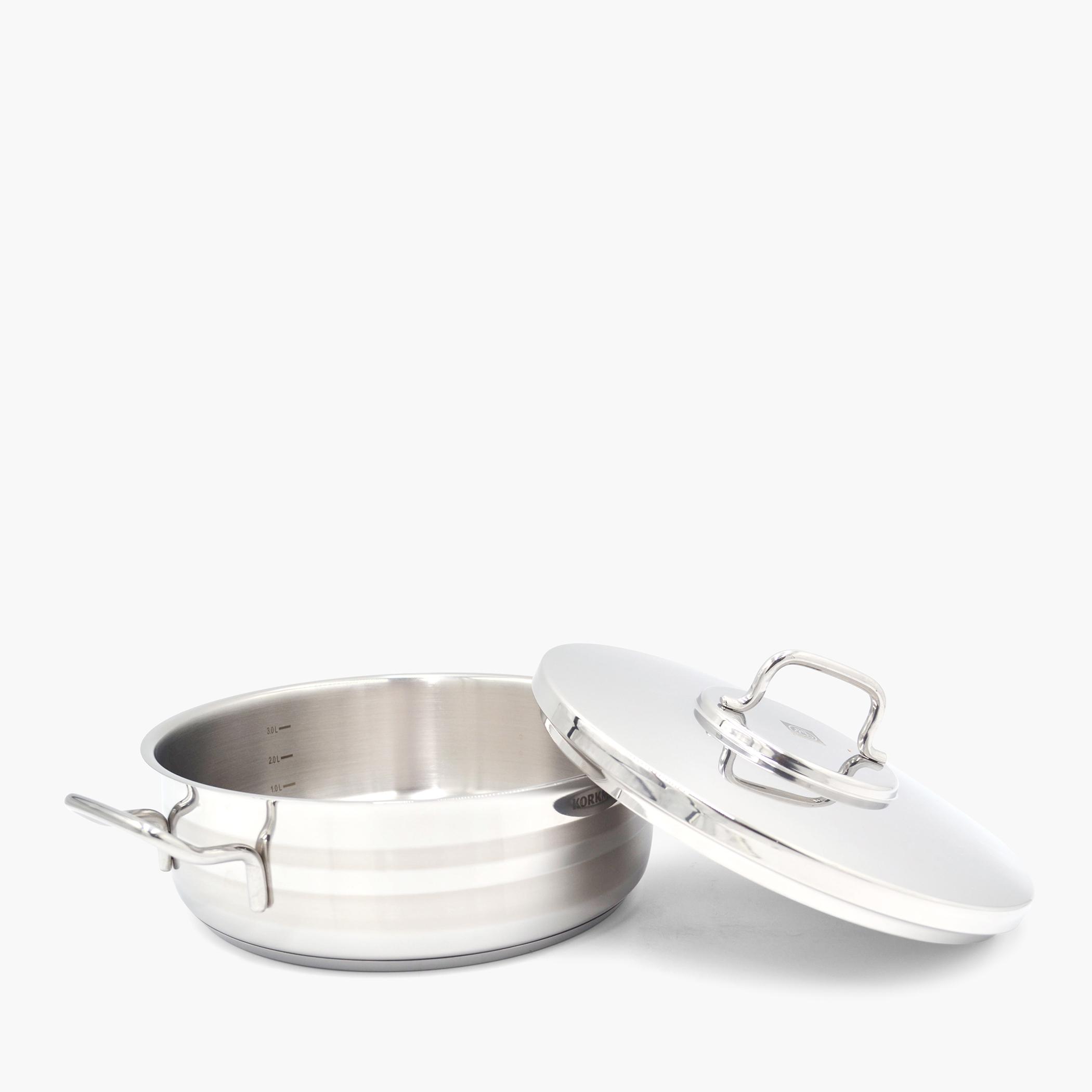كسرولة ستانلس من كوركماز أسترا - 3.5 لتر-household-kitchen-cookware-potsandpans-image-3