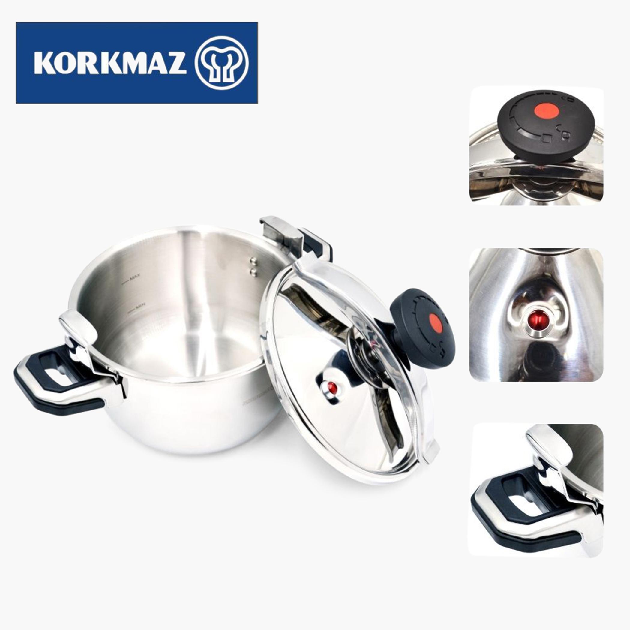 قدر ضغط ستانلس ستيل من كوركوماز - 16 لتر-household-kitchen-cookware-potsandpans-image-9